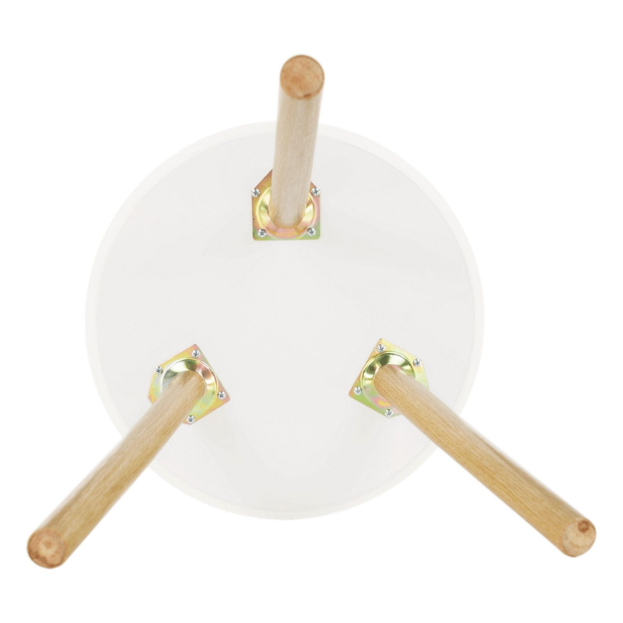 Masuta cafea PAMINO, alb/stejar, lemn, 40x40x42 cm