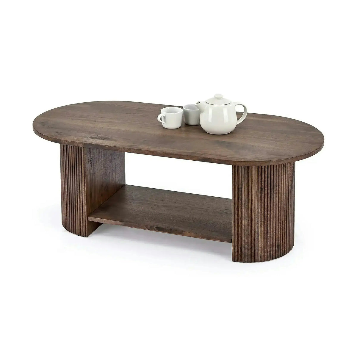 Masuta cafea PERILA, nuc, 120x60x45 cm