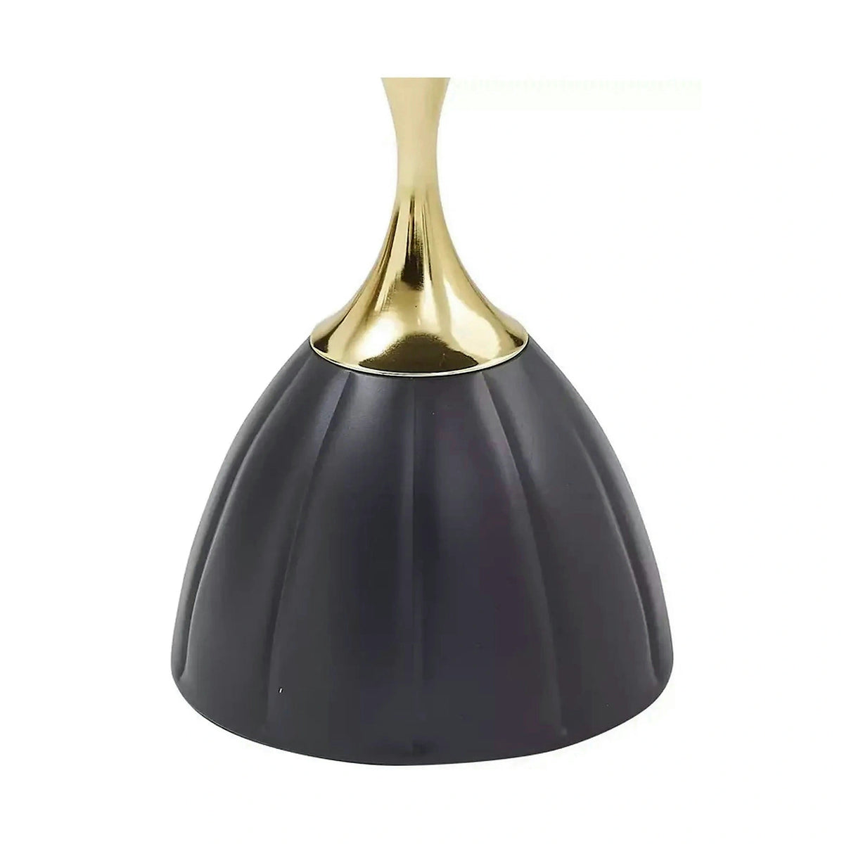 Masuta cafea PIANA, negru/auriu, metal, 38x50 cm