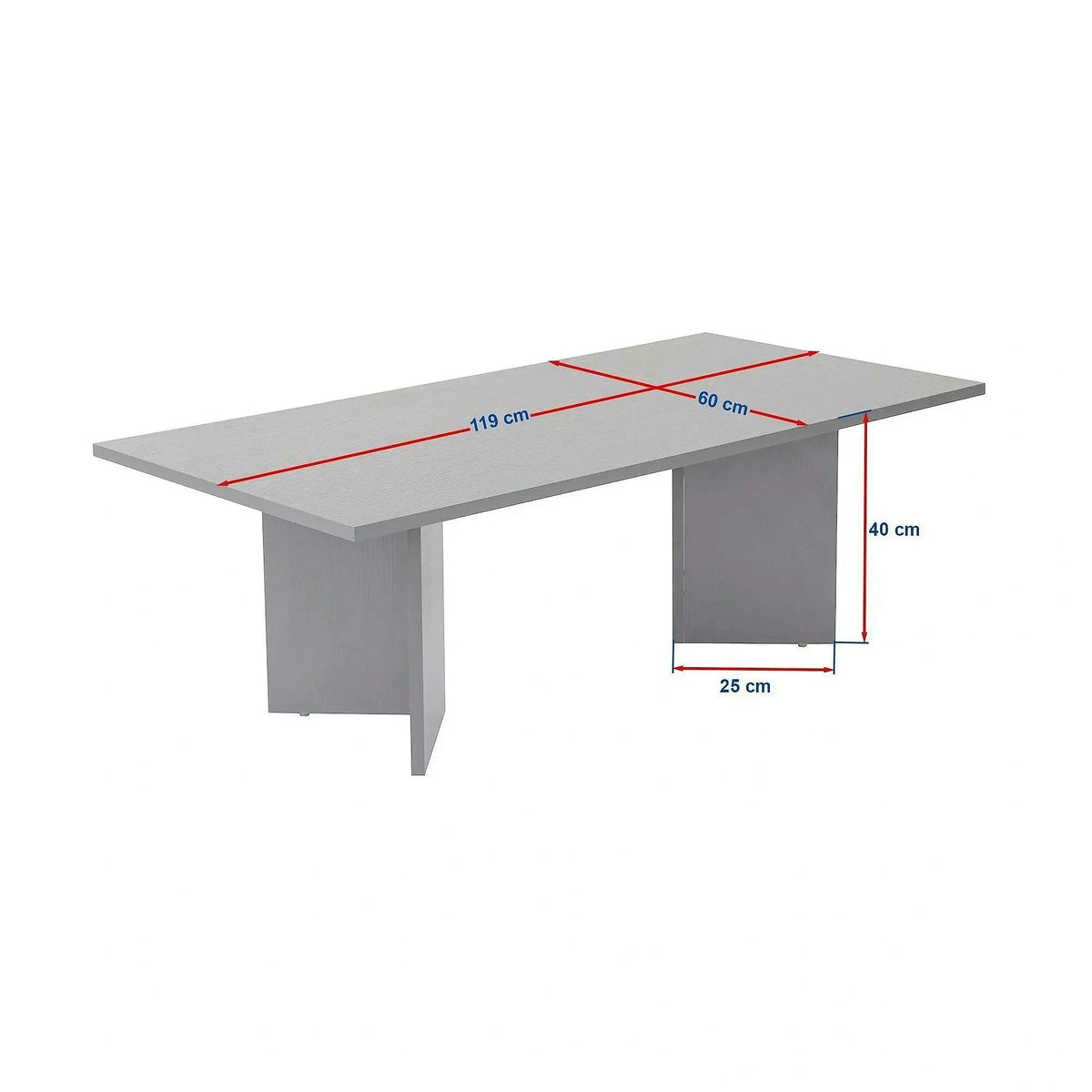 Masuta cafea SABIN, bej cu efect de piatra travertin, PAL, 119x60x40 cm