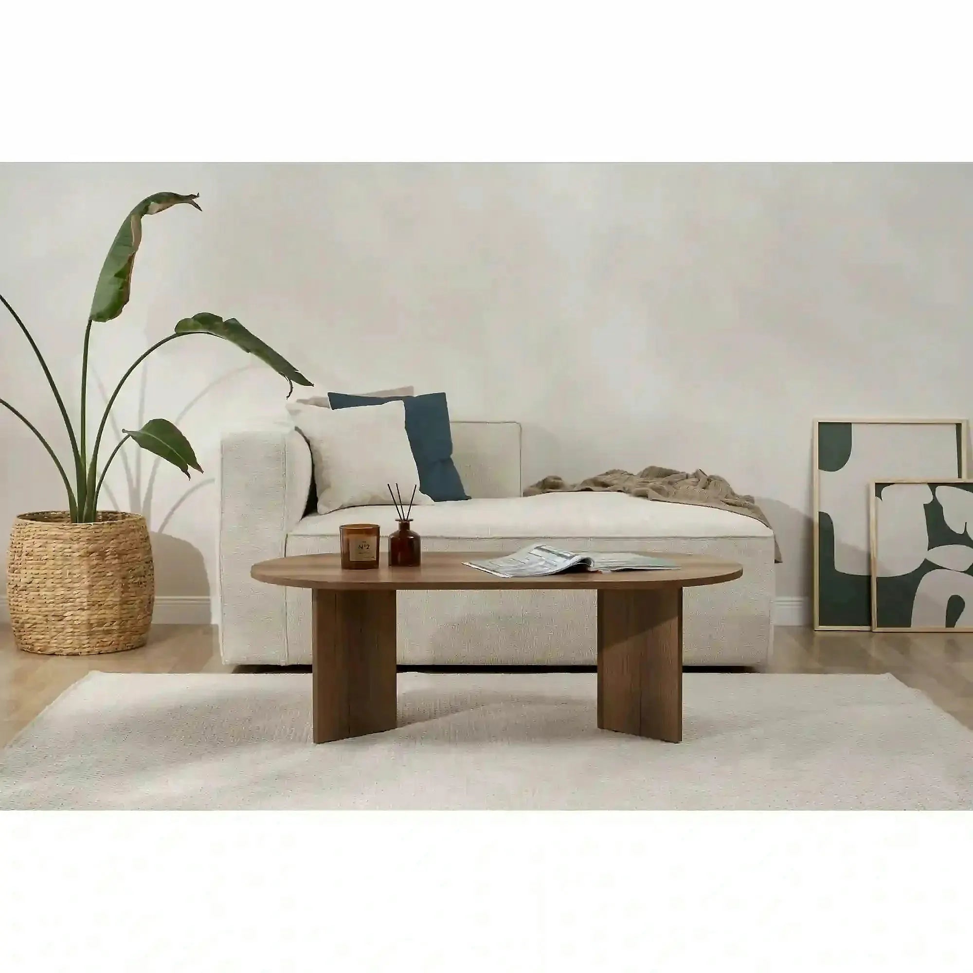 Masuta cafea SABLE, nuc inchis, PAL, 119x60x40 cm