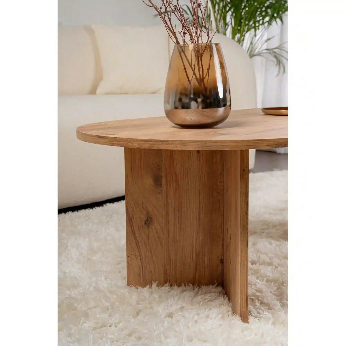 Masuta cafea SABLE, pin, PAL, 119x60x40 cm