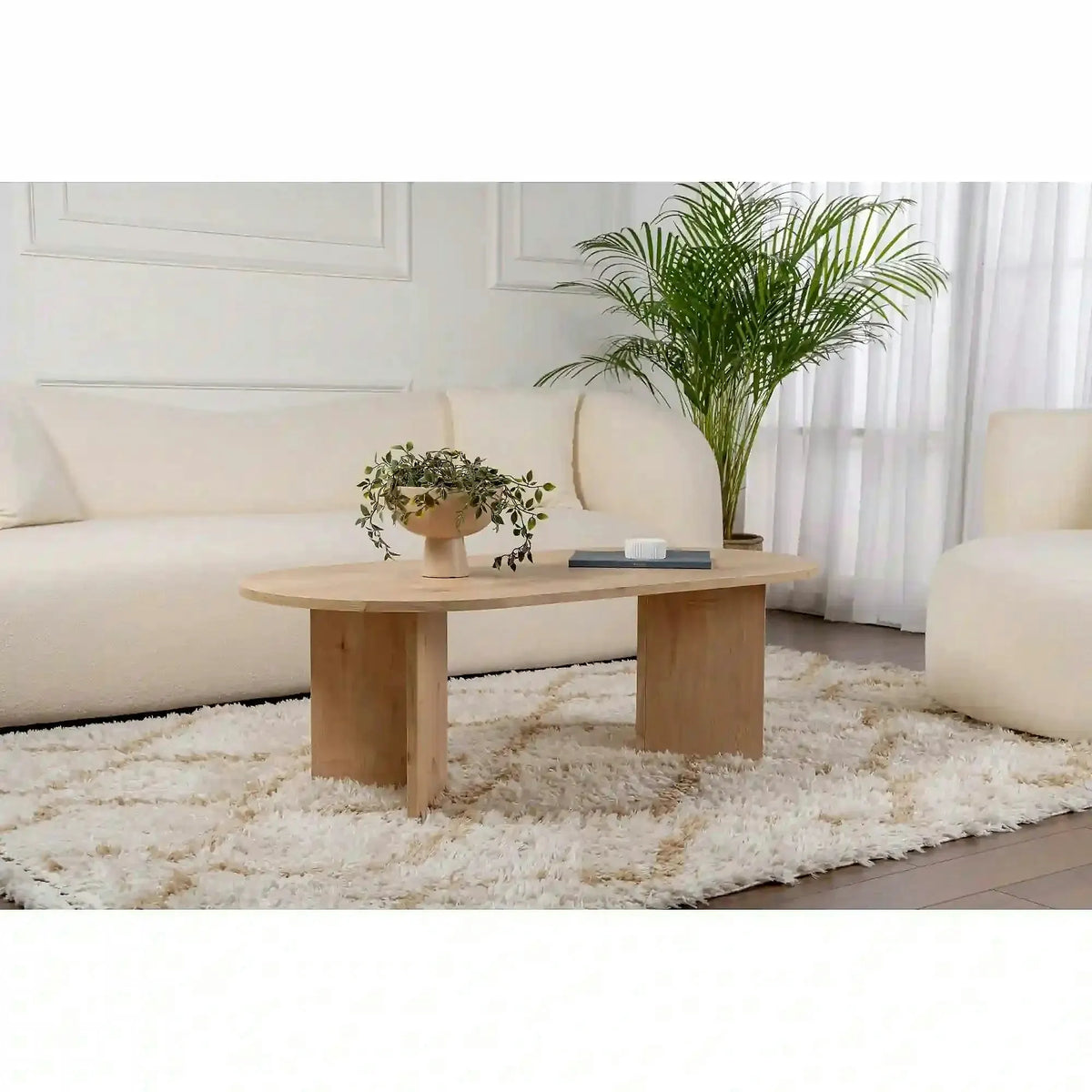 Masuta cafea SABLE, stejar safir, PAL, 119x60x40 cm