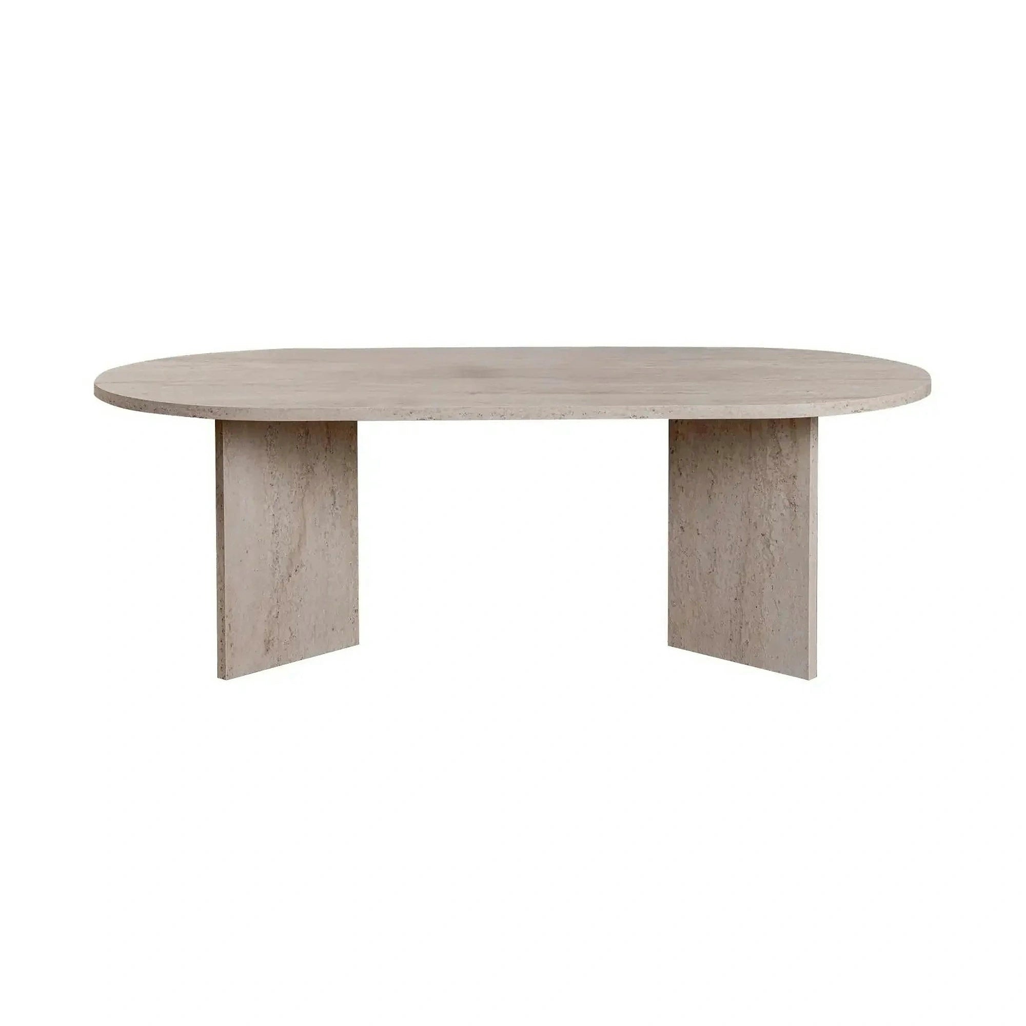 Masuta cafea SABLE, travertin, PAL, 119x60x40 cm