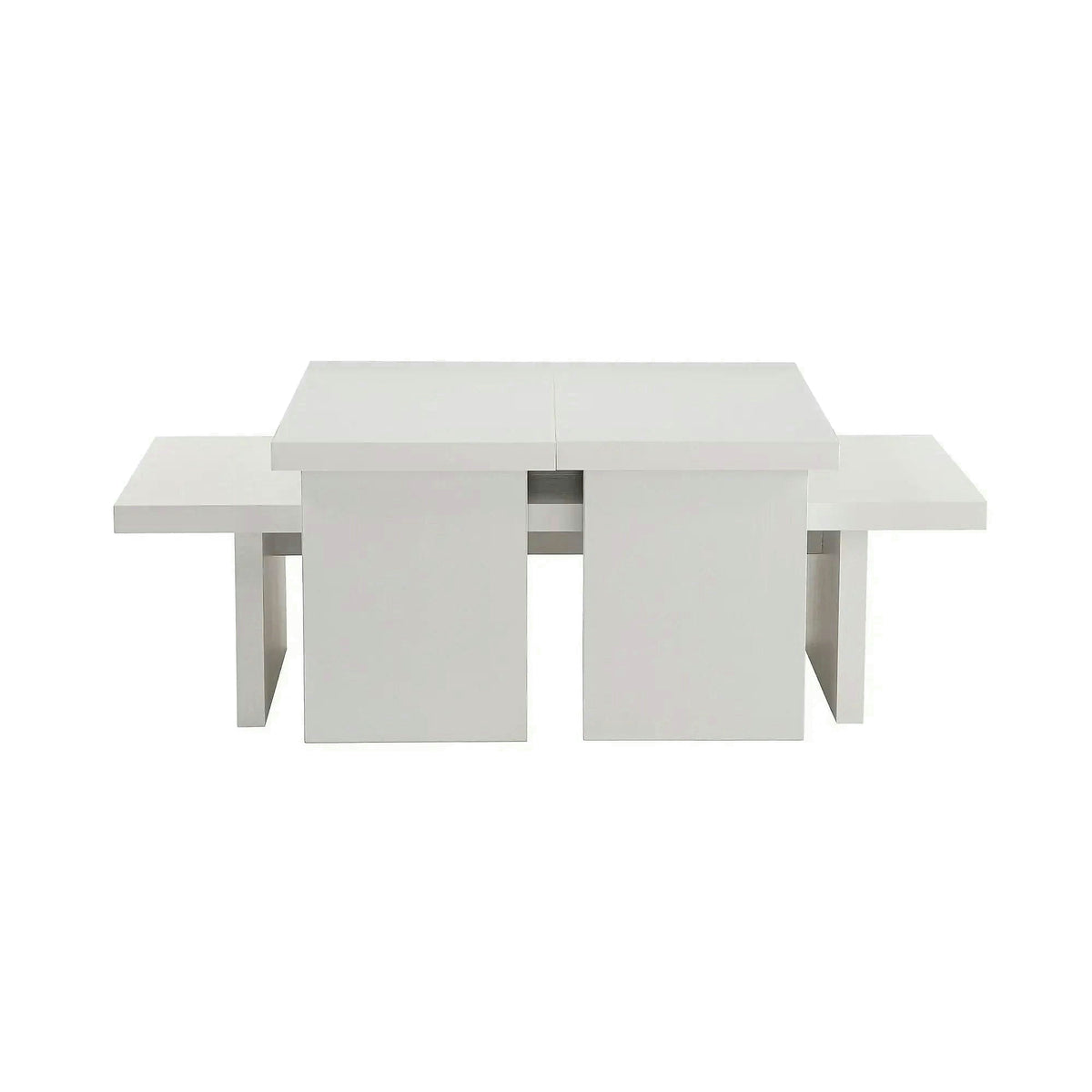 Masuta cafea SANCTUARY, alb, PAL, 110x45x30 cm