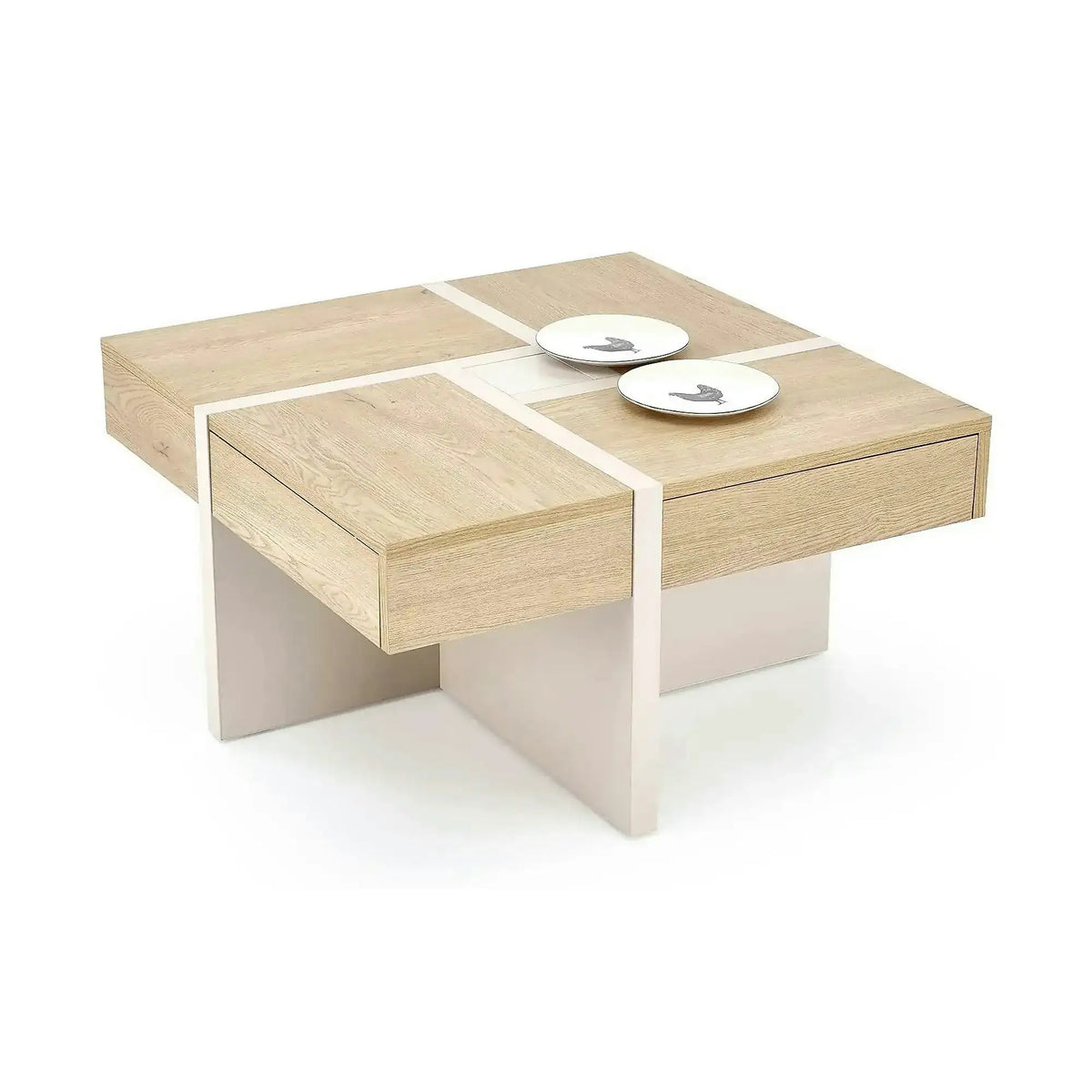 Masuta cafea SEVILLA S, stejar cremona/casmir, PAL, 80x80x43 cm