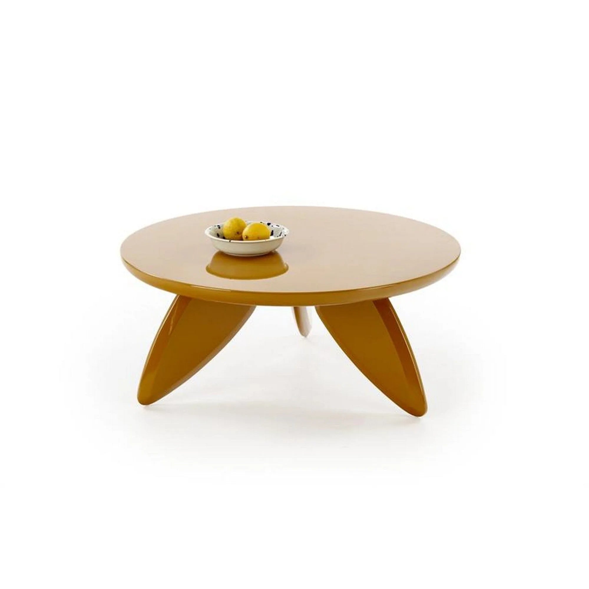 Masuta cafea SORAYA 2, galben mustar, 80x36 cm