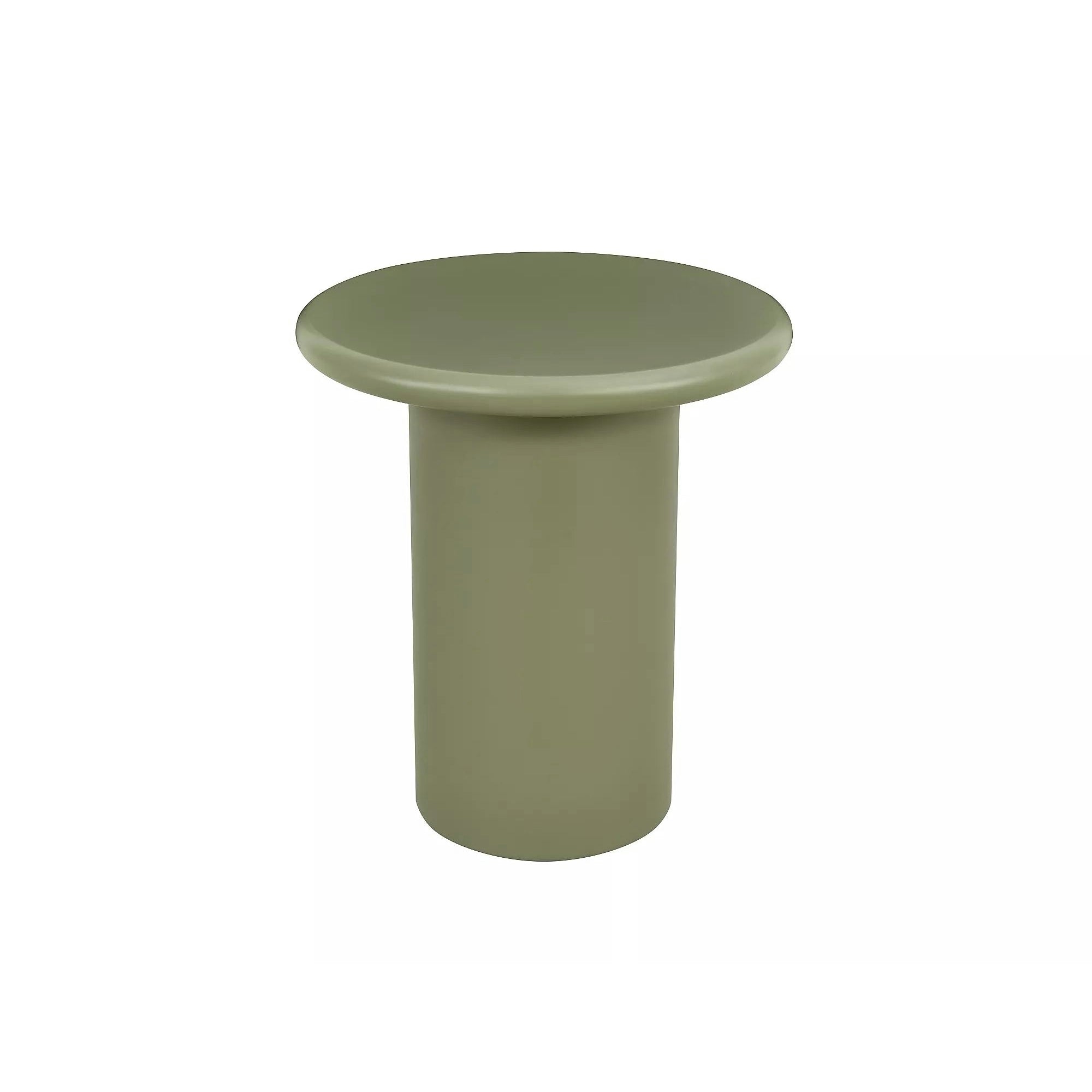 Măsuță cafea TIP, verde olive mat/verde olive, metal/MDF, 45x45x40 cm