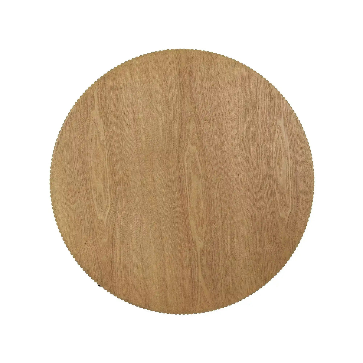 Măsuță cafea TUCA, stejar/negru mat, furnir/metal/MDF, 80x80x40 cm