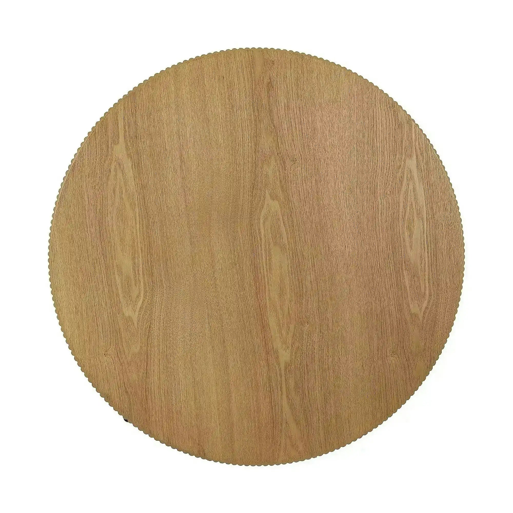 Măsuță cafea TUCA, stejar/negru mat, furnir/metal/MDF, 80x80x40 cm