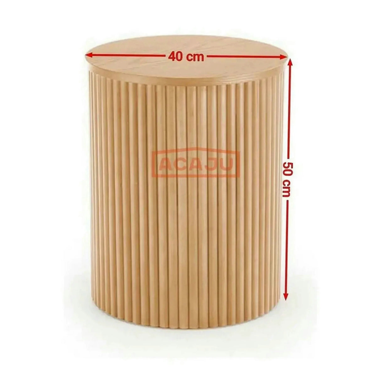 Masuta cafea WOODY S, stejar natural, 40x40x50 cm