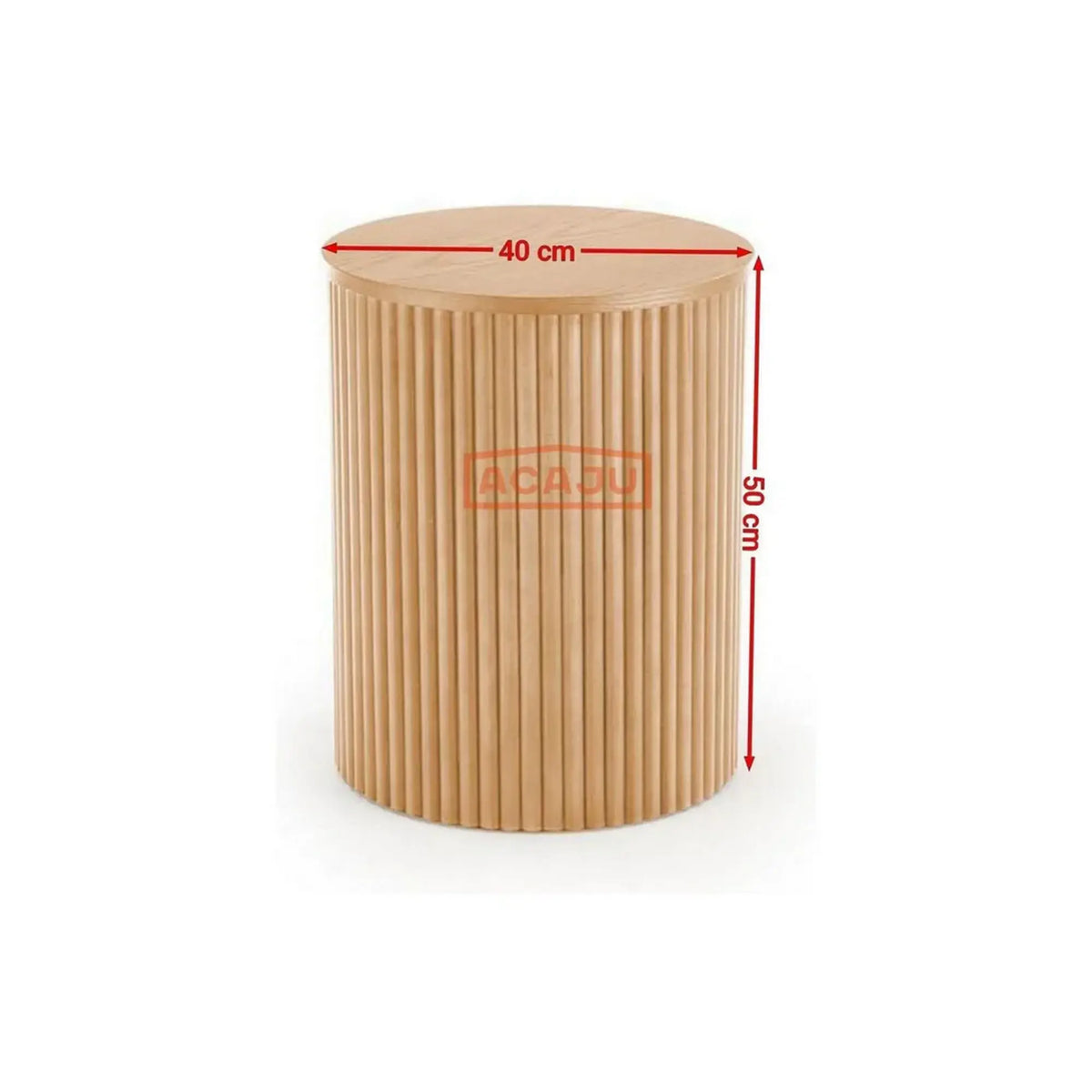Masuta cafea WOODY S, stejar natural, 40x40x50 cm