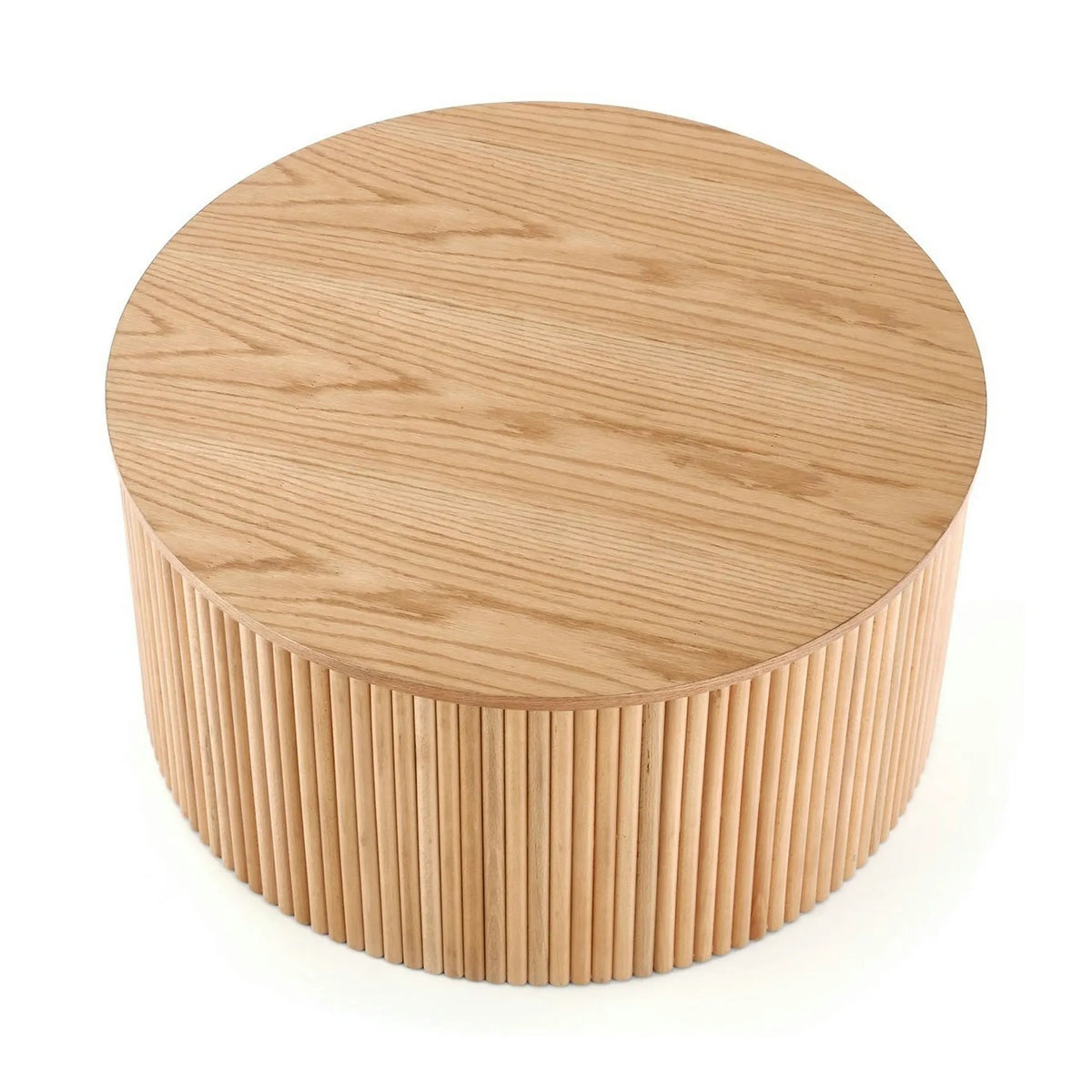 Masuta cafea WOODY, stejar natural, 80x80x41 cm