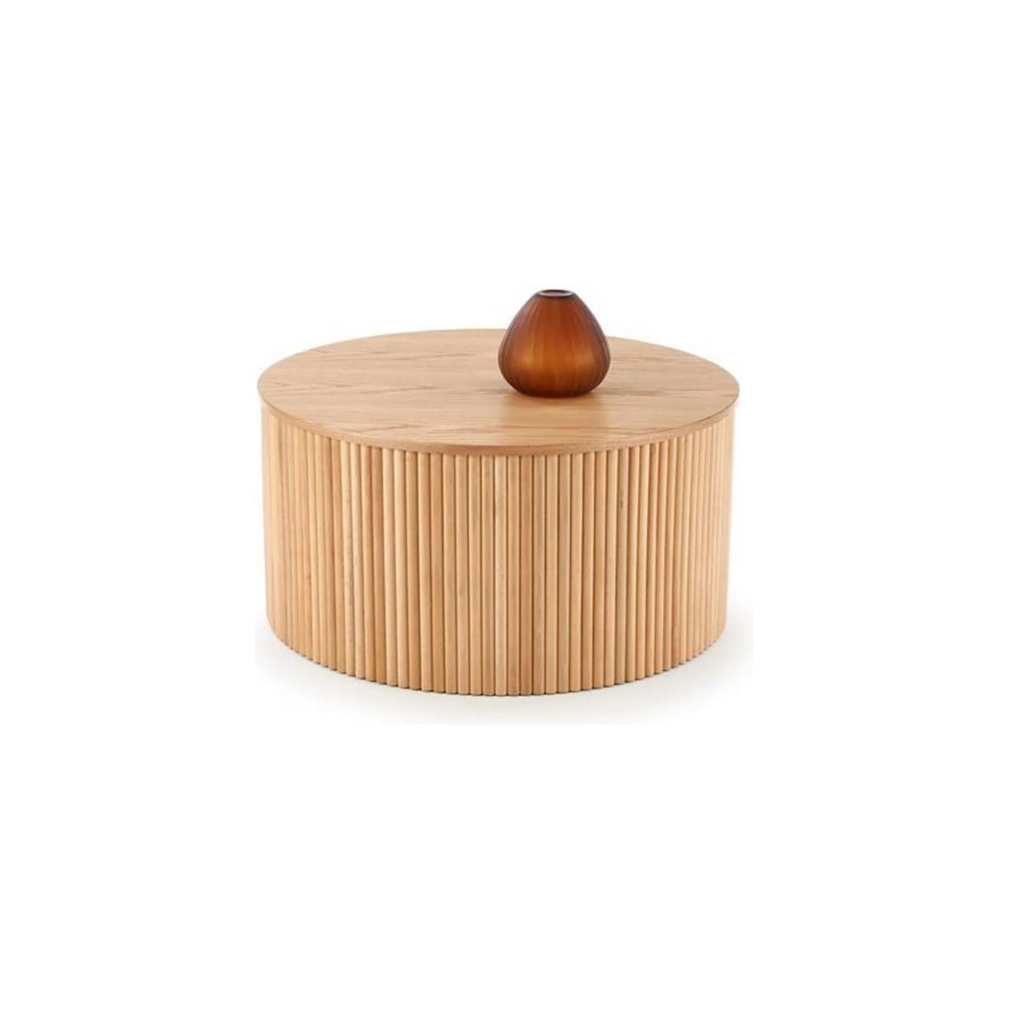 Masuta cafea WOODY, stejar natural, 80x80x41 cm