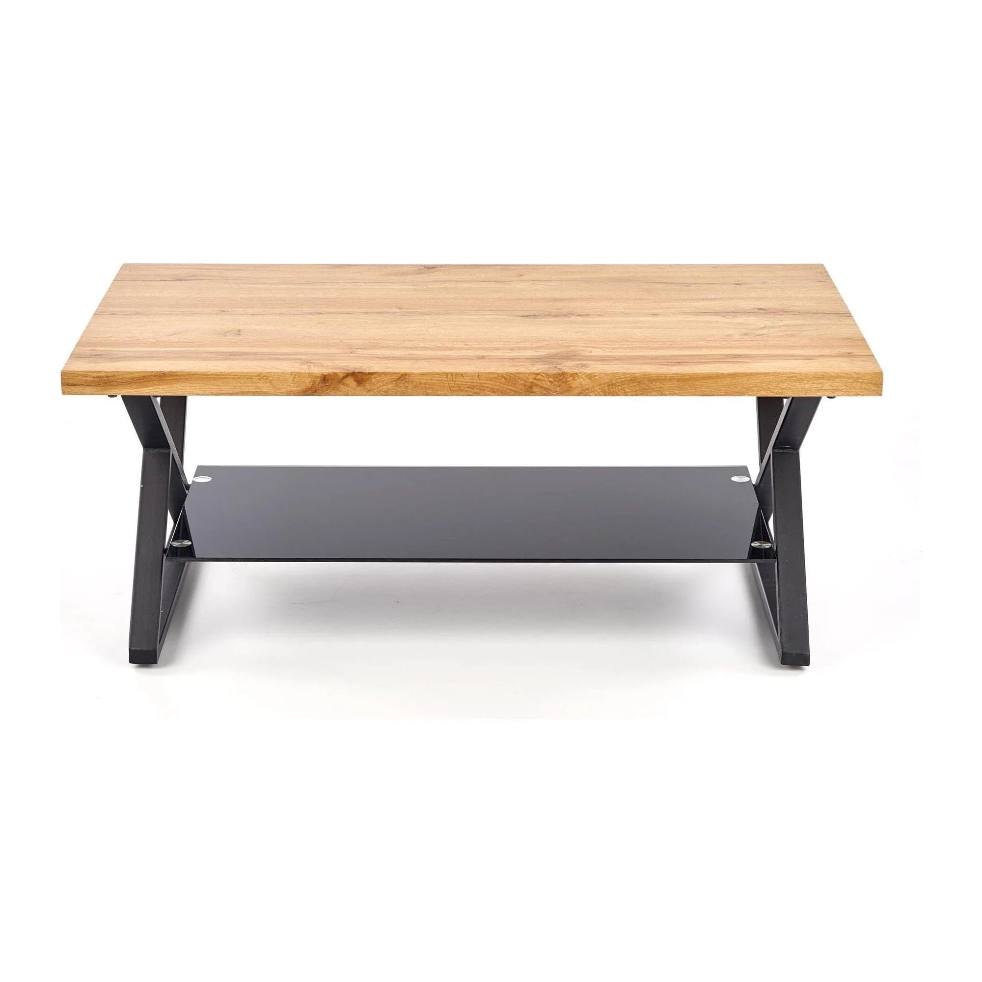 Masuta cafea XENA, negru/stejar natural, 110x60x45 cm