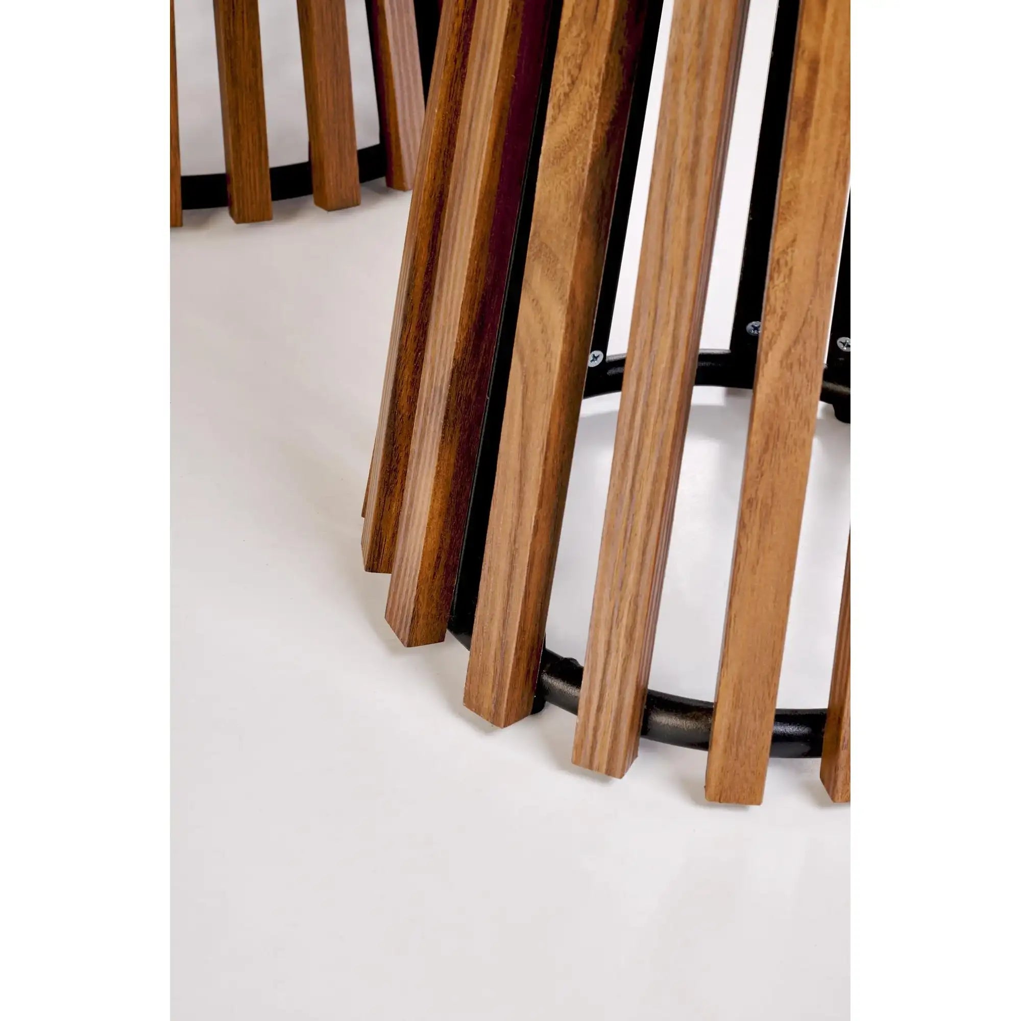 Masuta CARINA, bej cu efect de marmura/nuc, piatra sinterizata, 80x46 cm