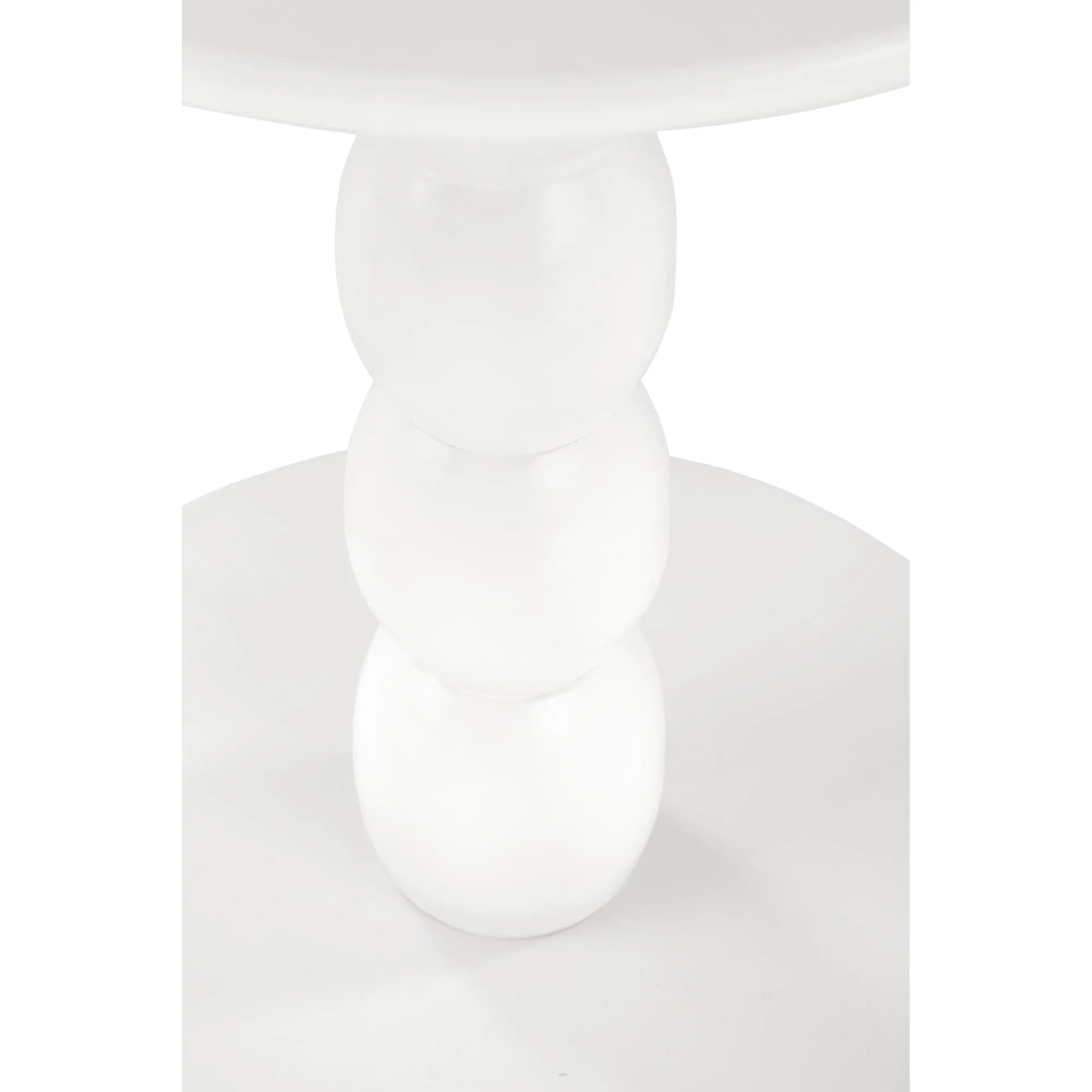 Masuta CIRILLA, alb, lemn, 40x40x47 cm