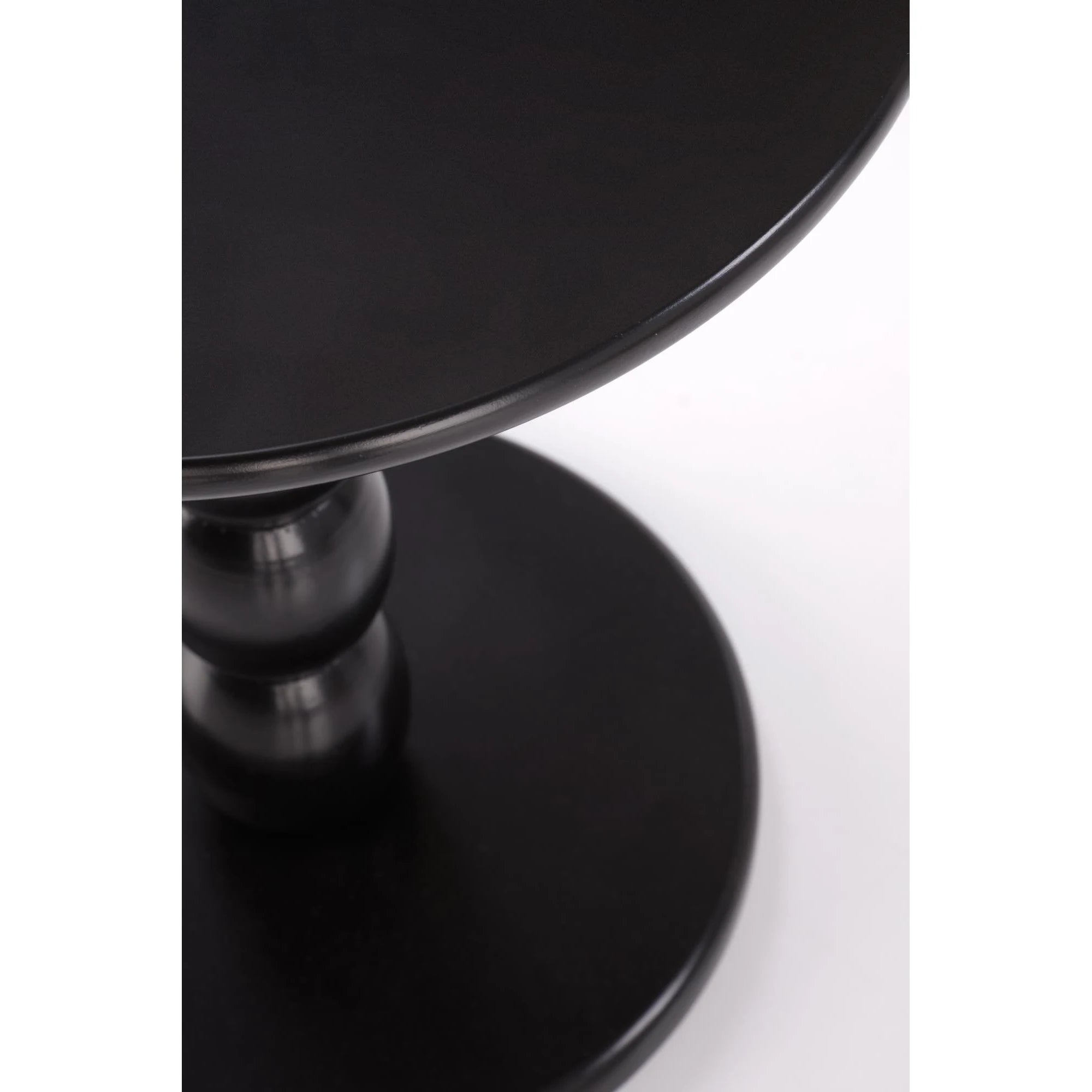 Masuta CIRILLA, negru, lemn, 40x40x47 cm