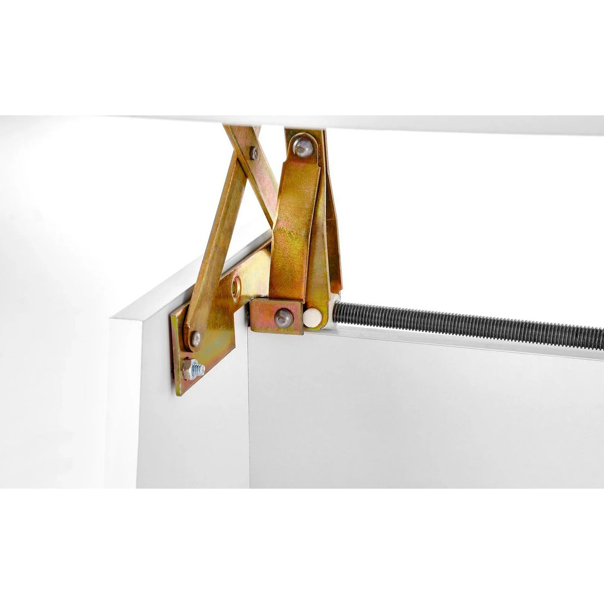 Masuta de cafea extensibila ERIKA, alb, PAL laminat, 120/160x70x61/72 cm
