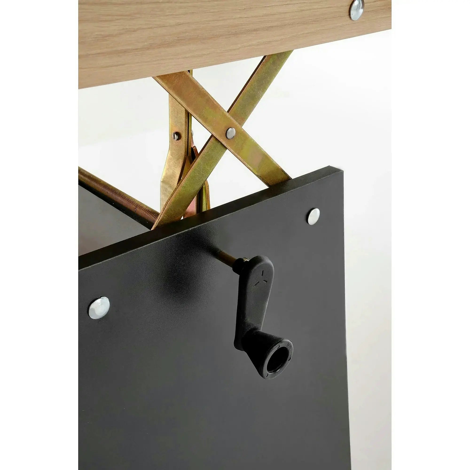 Masuta de cafea extensibila ERIKA, stejar artisan/negru, PAL laminat, 120/160x70x61/72 cm