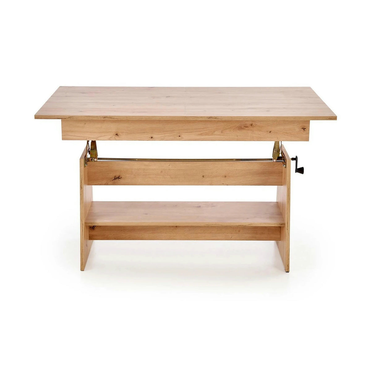 Masuta de cafea extensibila ERIKA, stejar artisan, PAL laminat, 120/160x70x61/72 cm