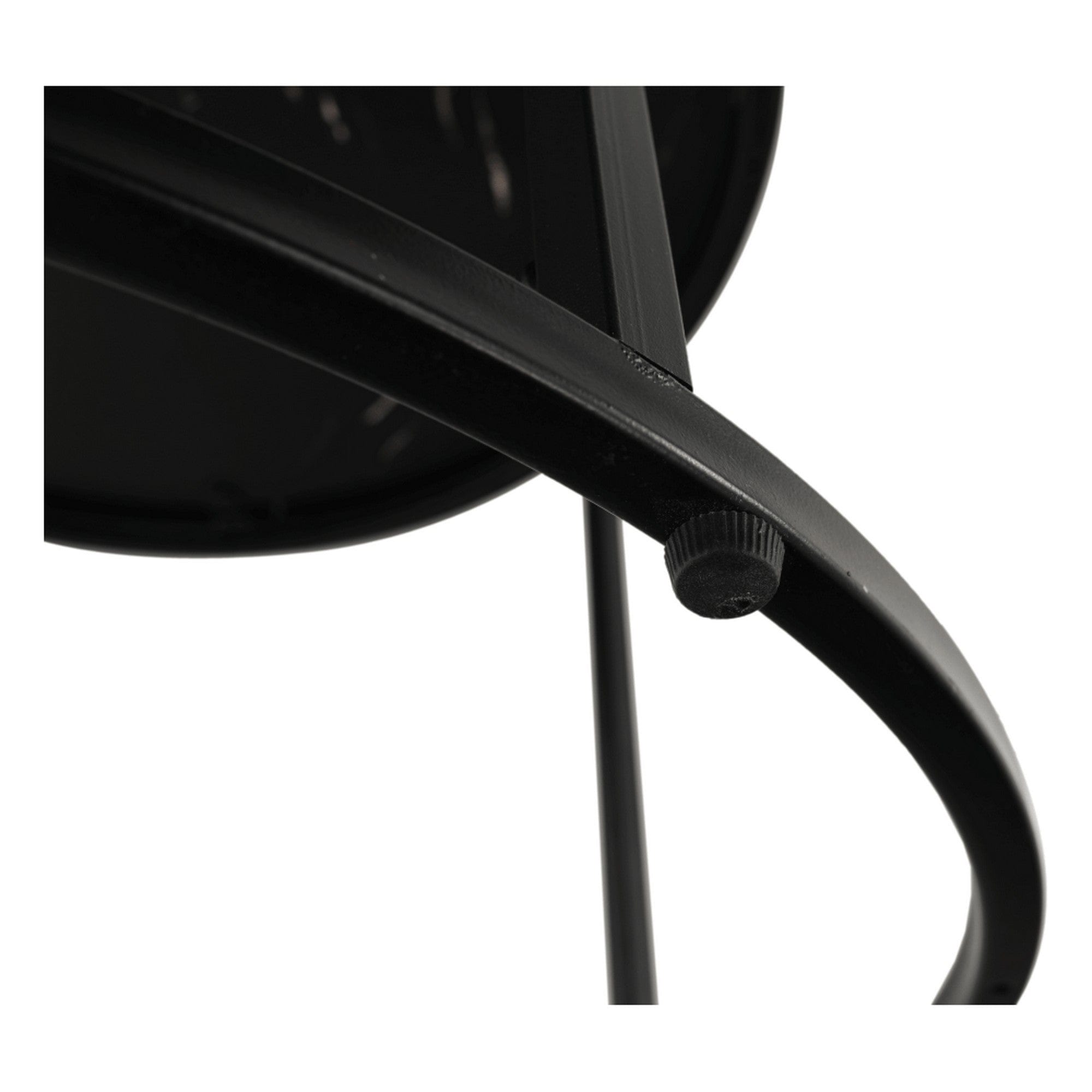 Masuta de cafea GAGIN, negru cu efect de marmura, 60x60x45 cm