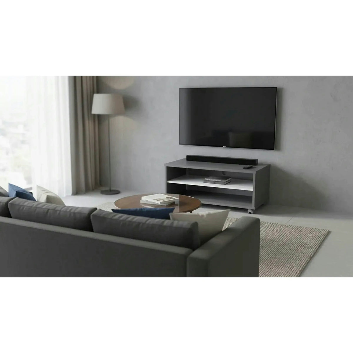 Masuta de cafea RIOMA NEW TYP 32, gri grafit, DTD laminat, 90x60x45 cm