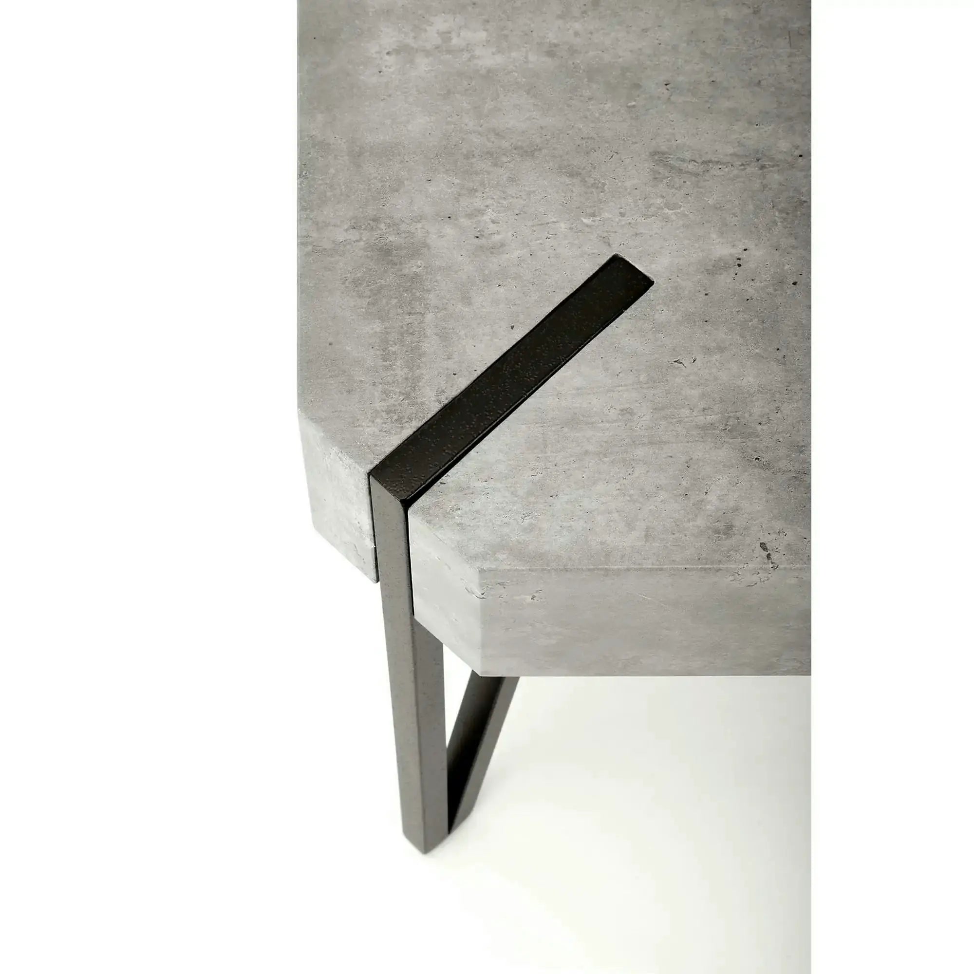 Masuta EMILY GREY, gri/negru, 110x60x42 cm