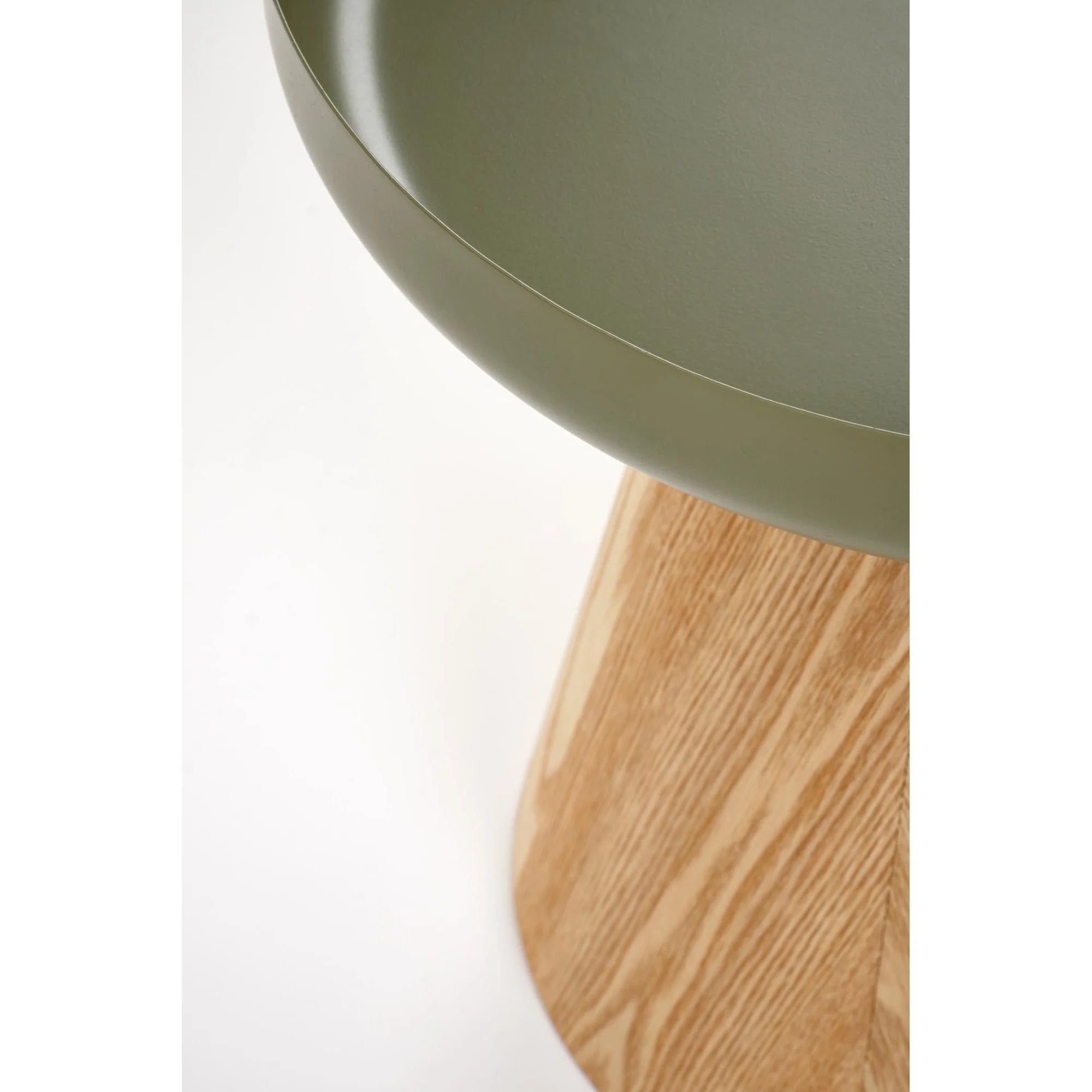 Masuta GINA, verde/stejar, 40x42 cm