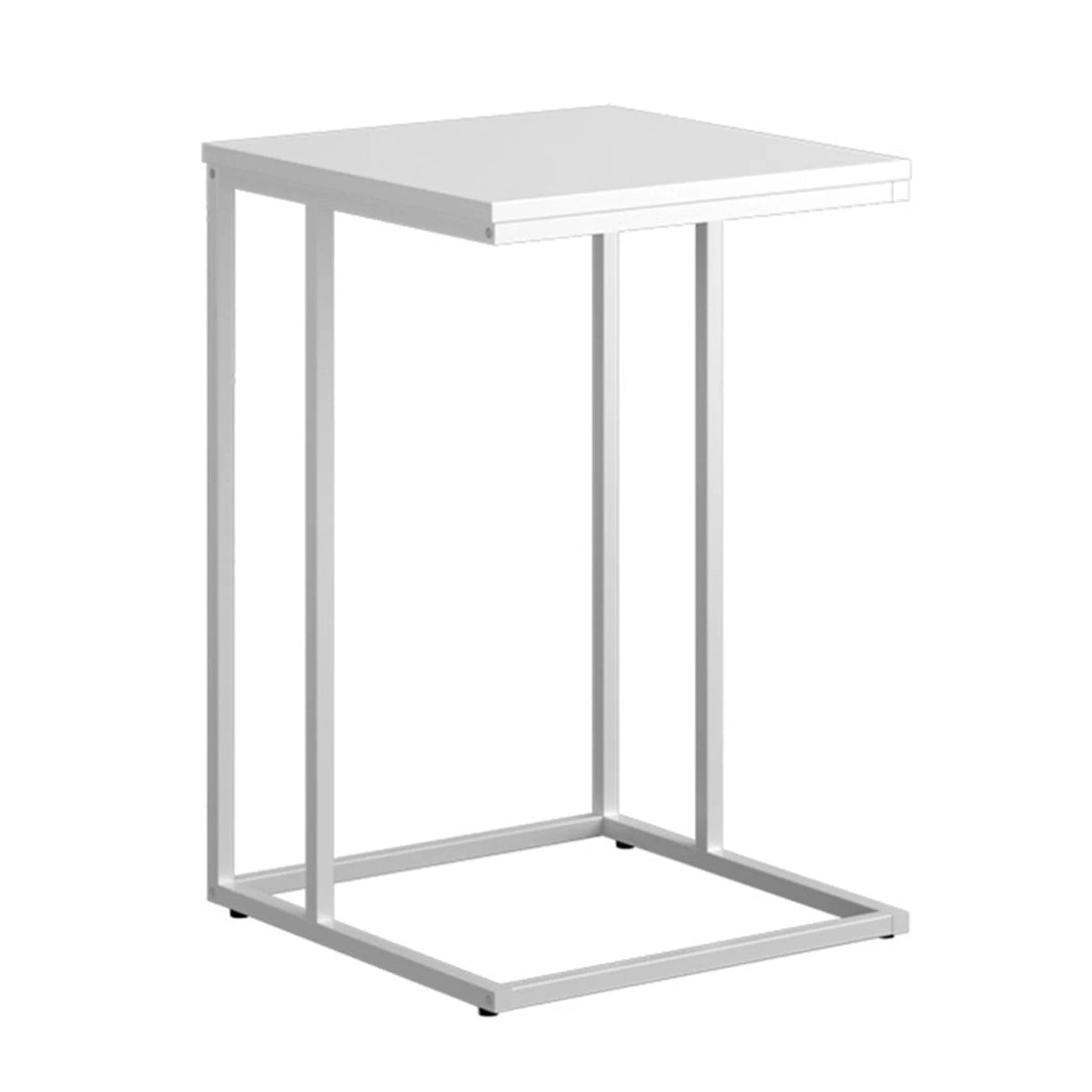 Masuta KALA, alb, DTD laminat/metal, 40x40x61 cm