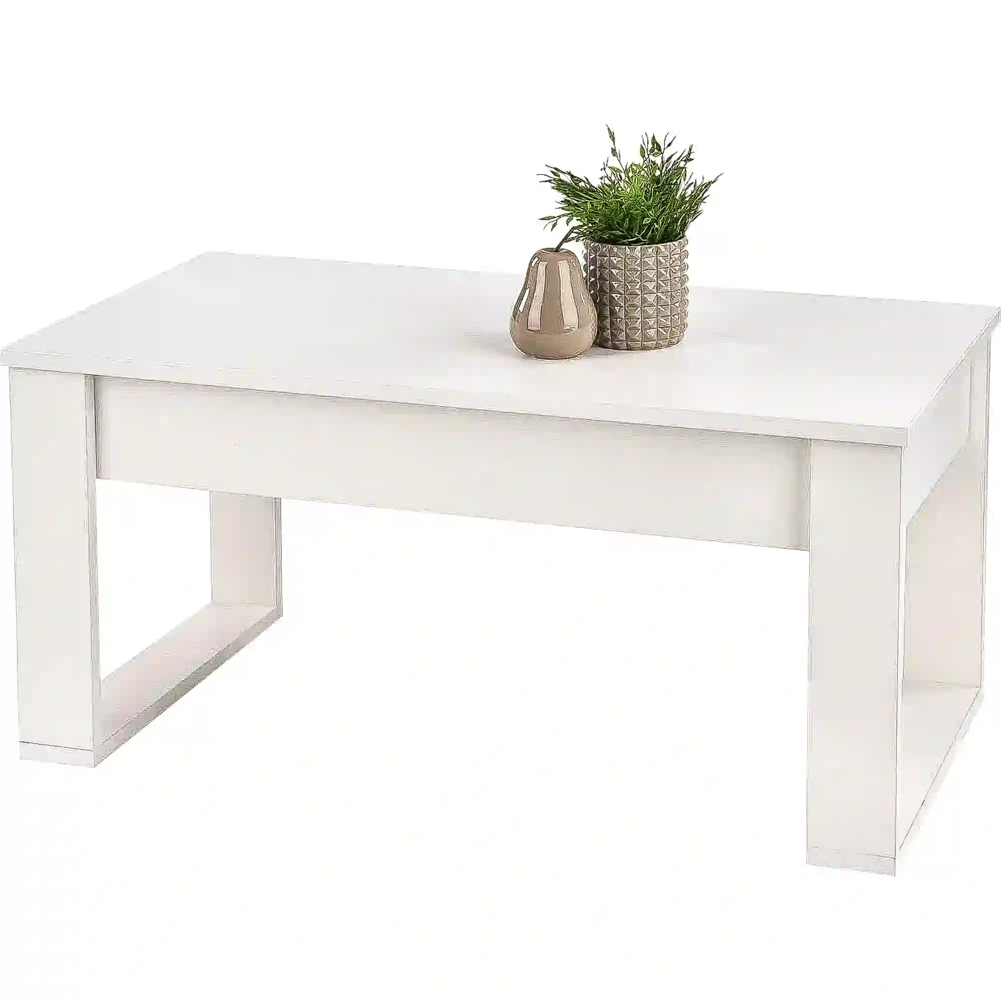 Masuta NEA, alb, PAL furniruit, 110x60x52 cm