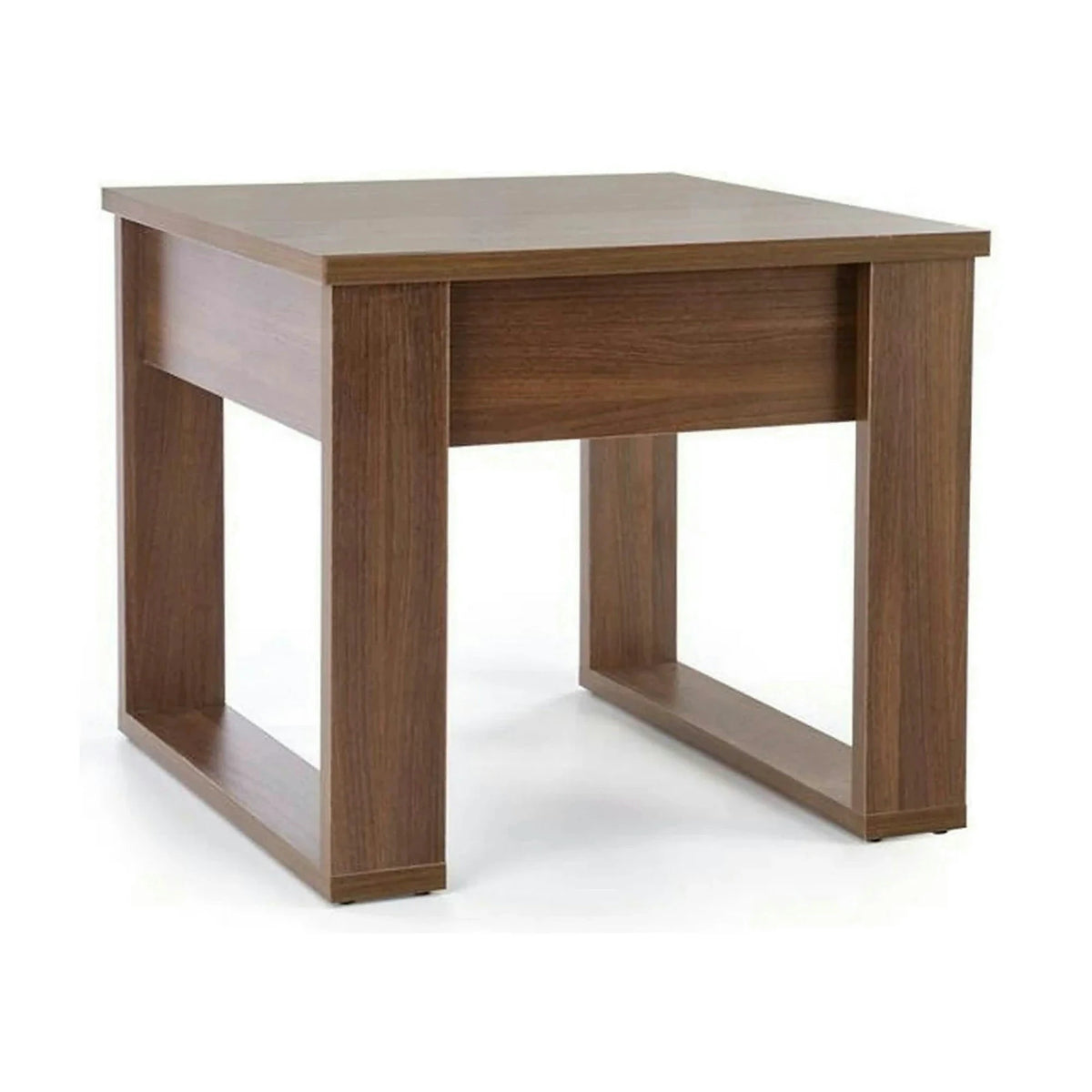 Masuta NEA KWADRAT, nuc inchis, PAL furniruit, 60x60x52 cm