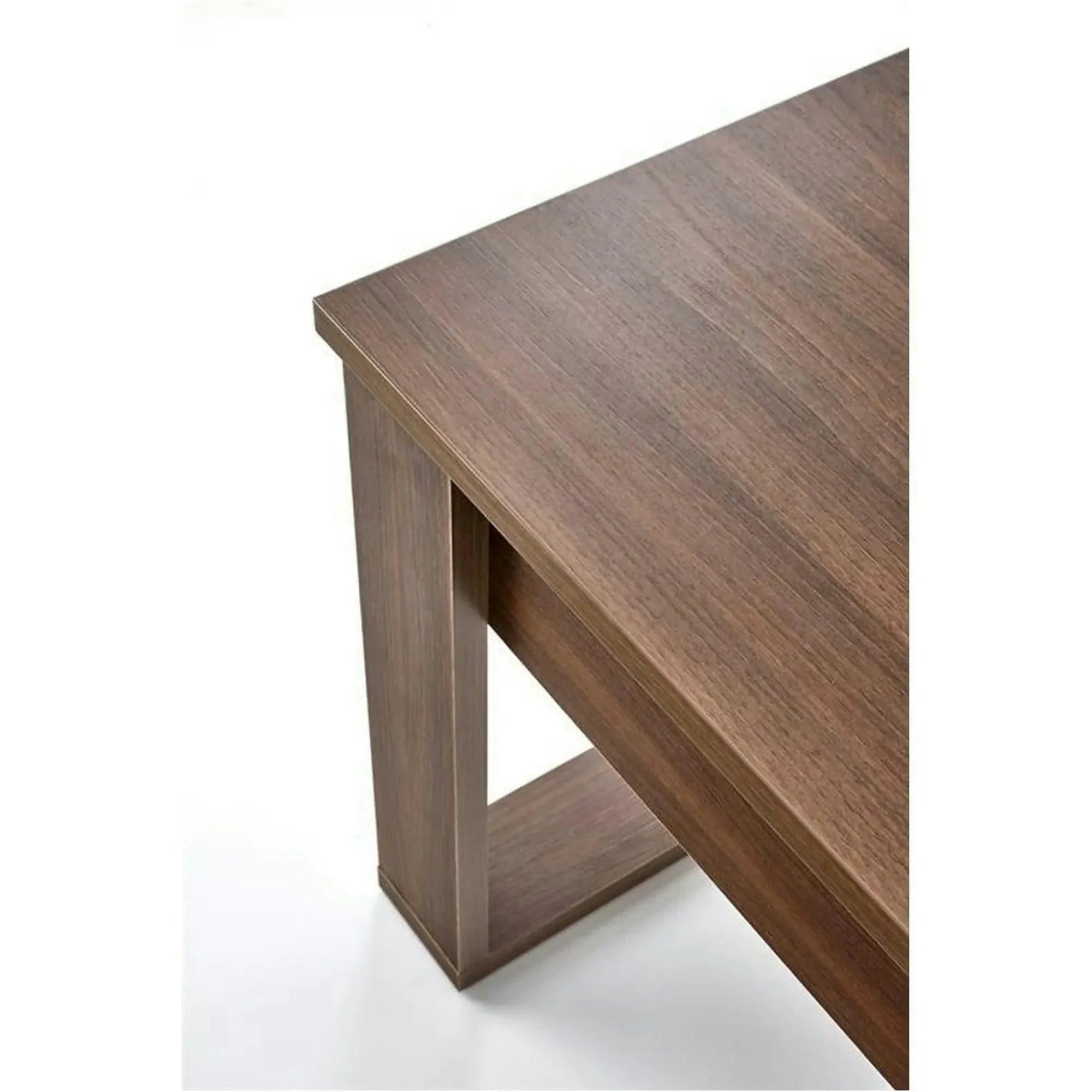 Masuta NEA KWADRAT, nuc inchis, PAL furniruit, 60x60x52 cm