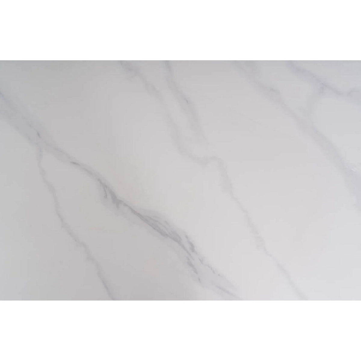 Masuta RION, alb cu efect de marmura/negru mat, ceramica/metal, 160x90X76 cm