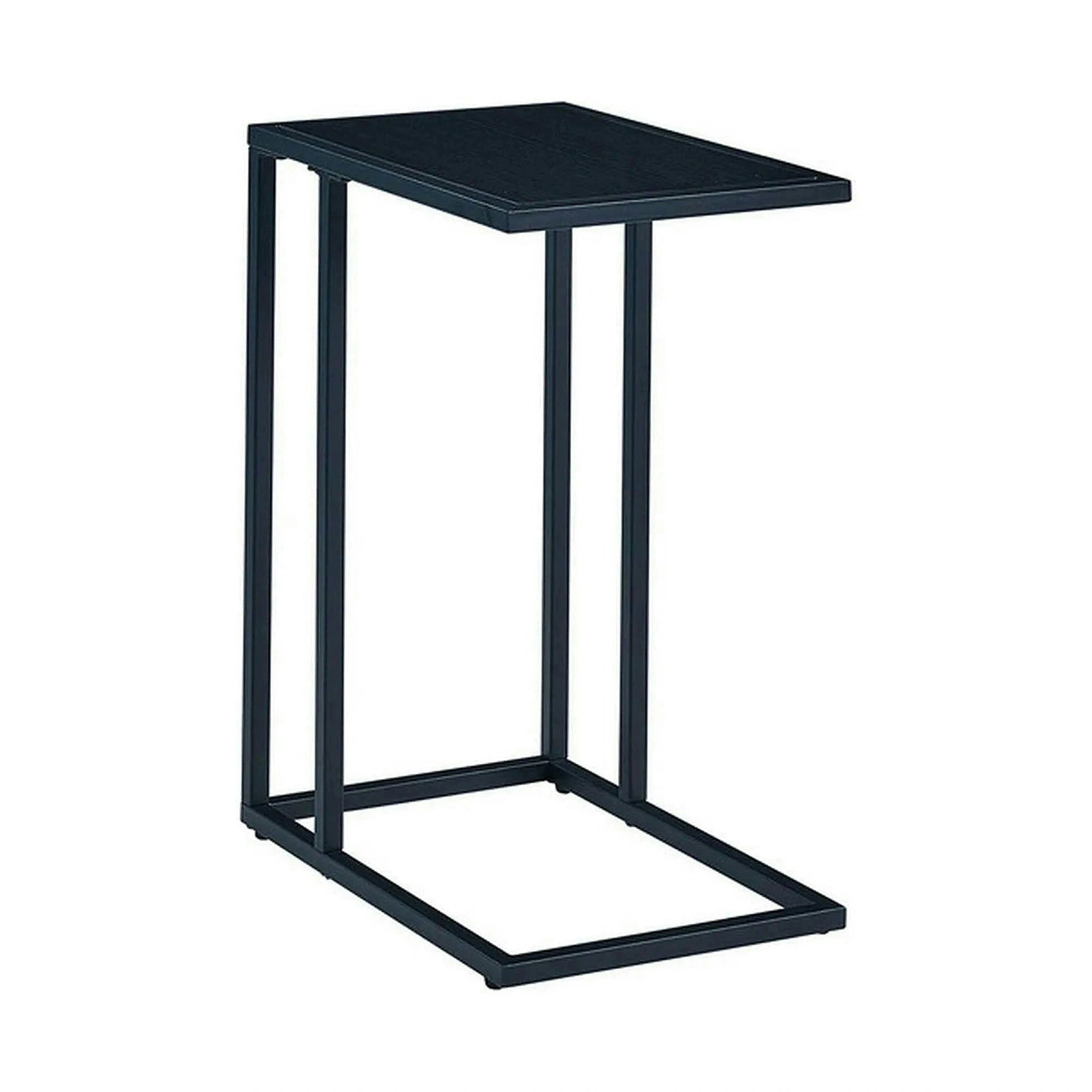 Masuta Symphony D, negru, PAL laminat/metal, 45x30x60 cm