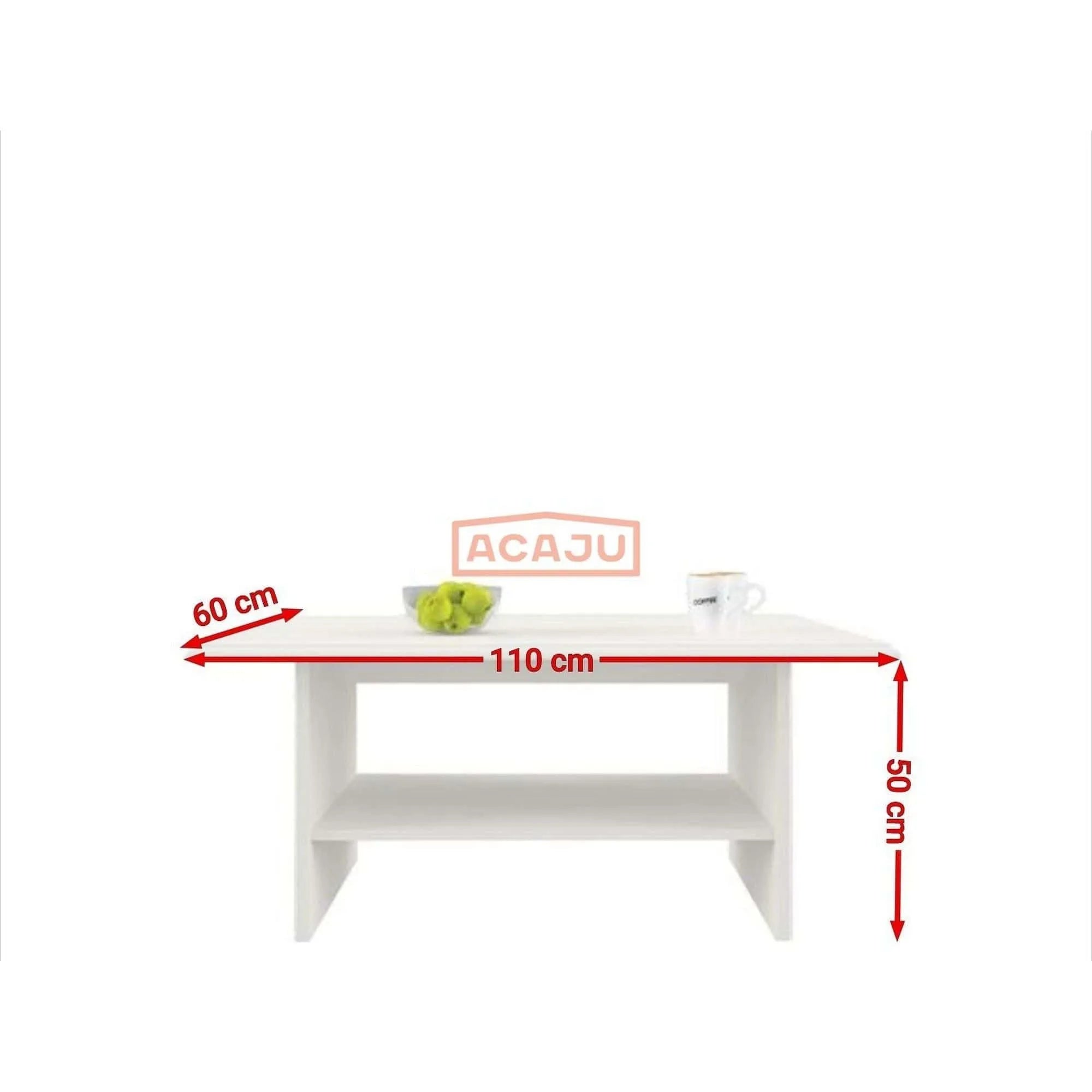 Masuta TIFFANY (Tiffy), alb vintage, PAL laminat, 110x60x50 cm