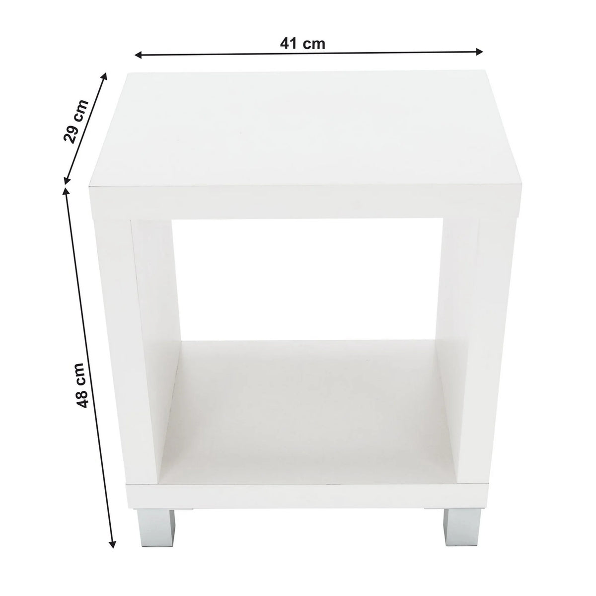 Masuta TOFI 1 NEW, alb, PAL melaminat, 41x29x48 cm