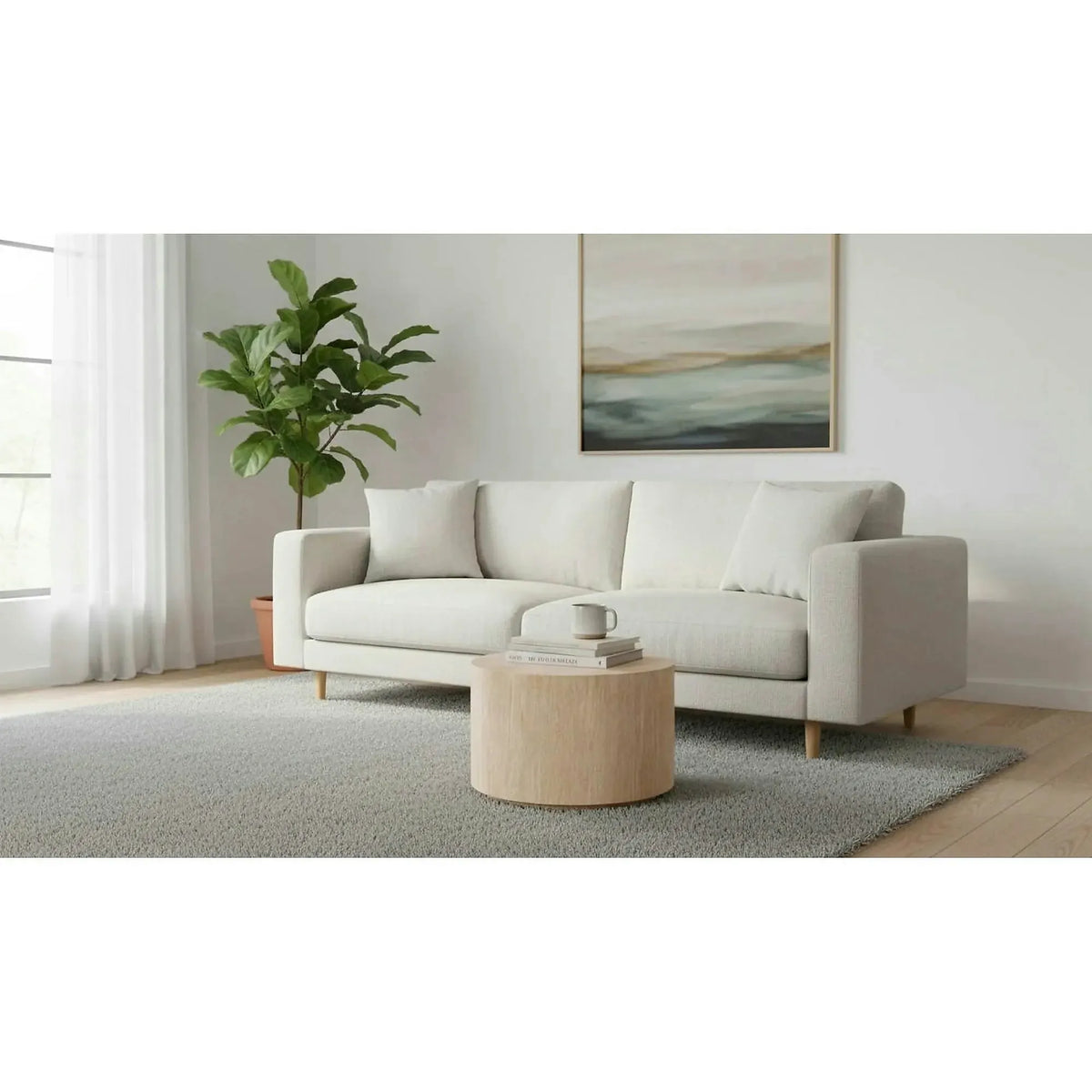 Masuta TRAVERTINO, efect de piatra travertin, 60x36 cm
