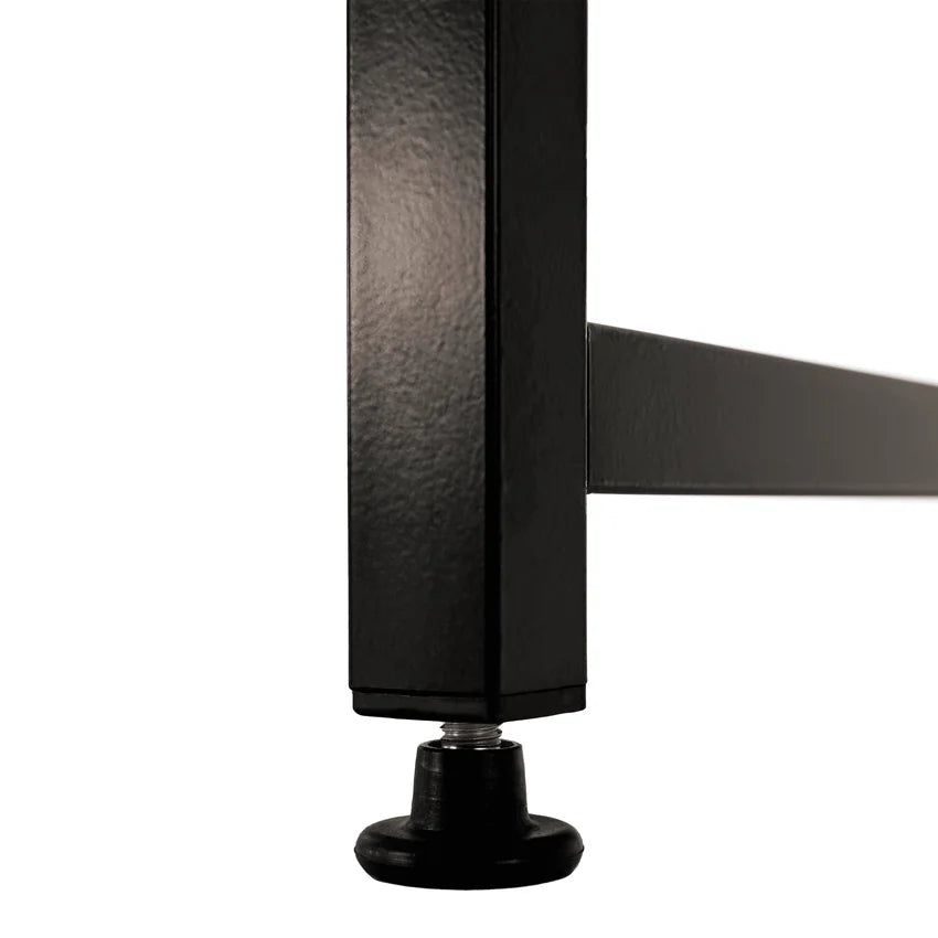 Masa birou MELLORA, stejar/negru, PAL laminat/metal, 120x60x72 cm