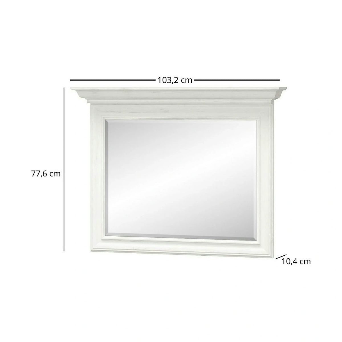 Mobilier de dormitor IRYS, pin alb anderson, PAL laminat, 6 piese