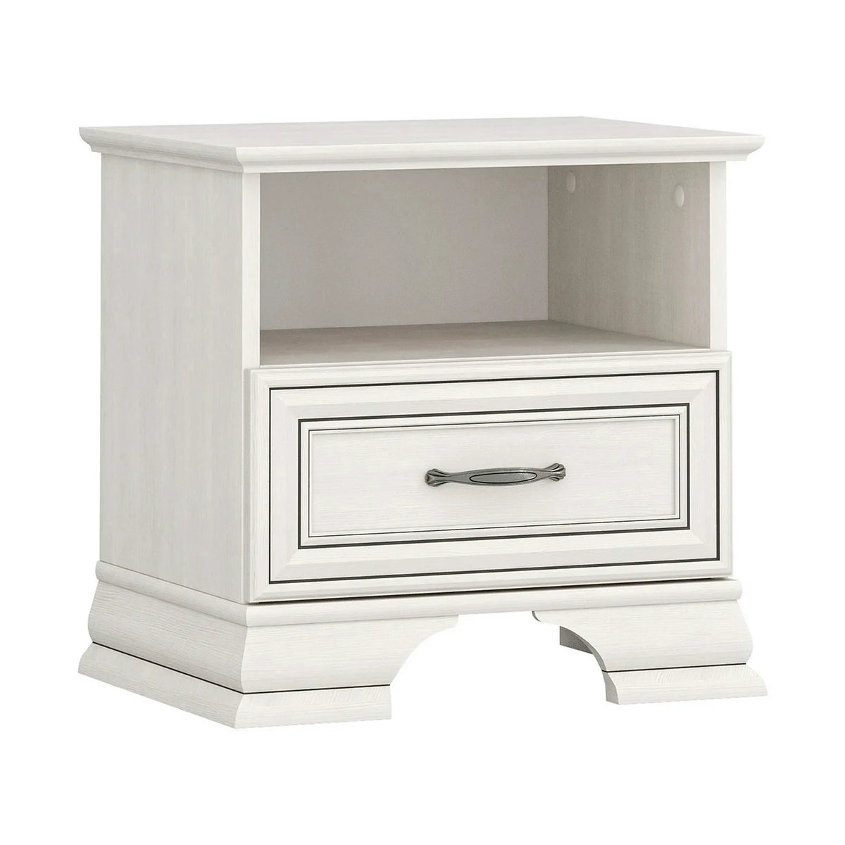 Mobilier dormitor clasic TIFFANY II, grej, PAL laminat, 5 piese
