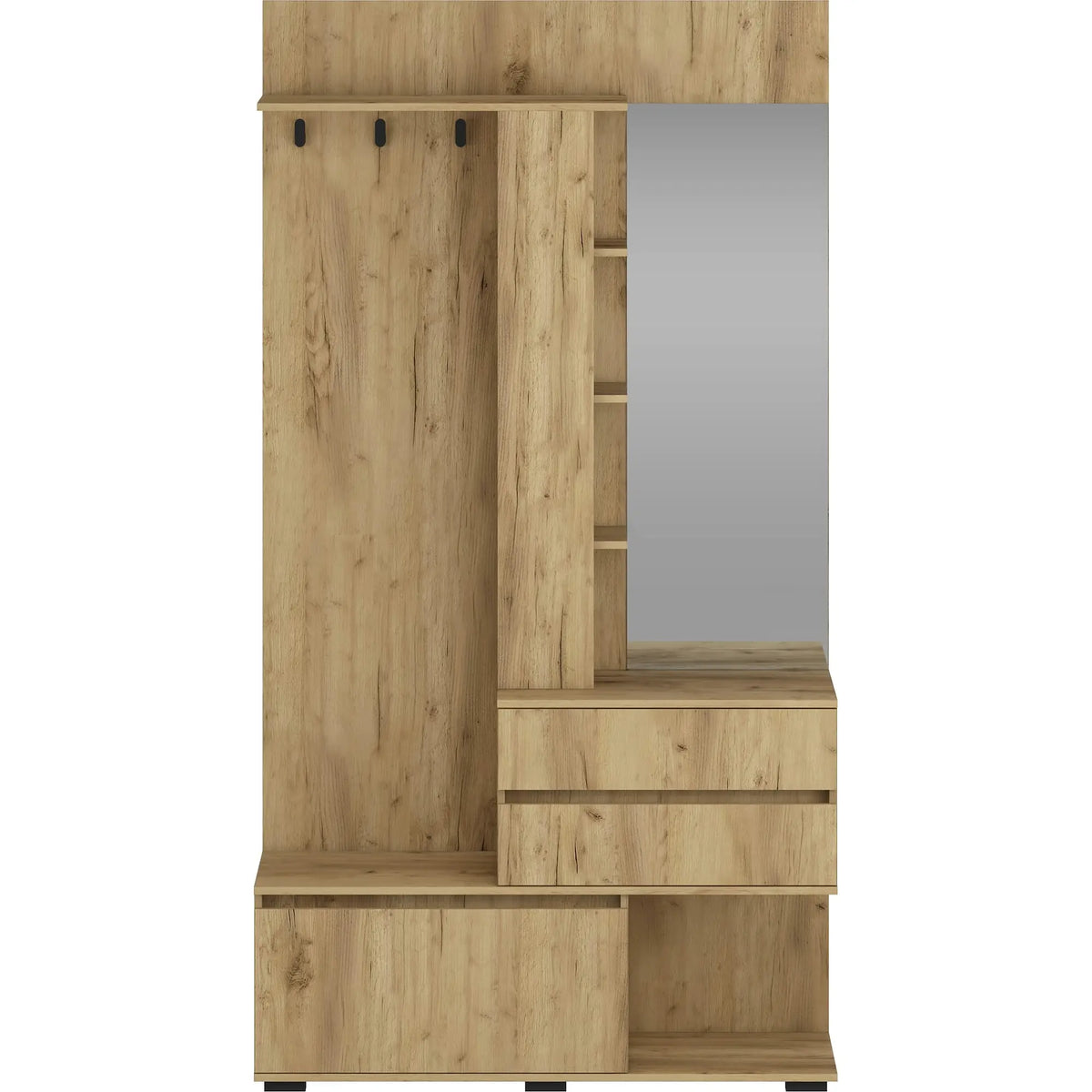 Mobilier hol BAFRA, stejar auriu, PAL laminat, 120x41x223 cm