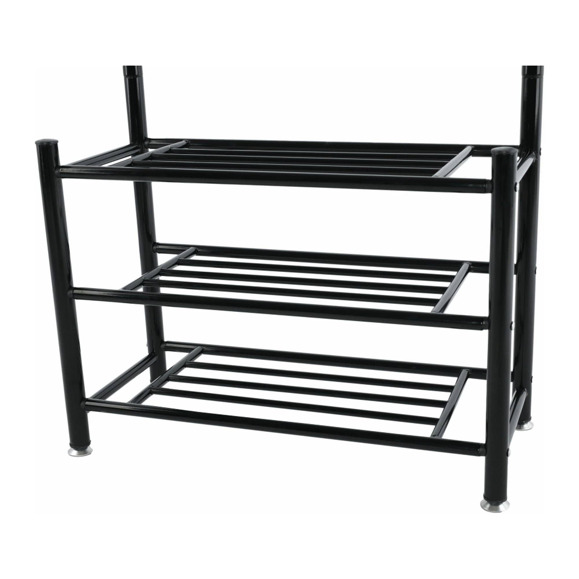 Mobilier hol BARNUM, negru, metal, 66x30x190 cm