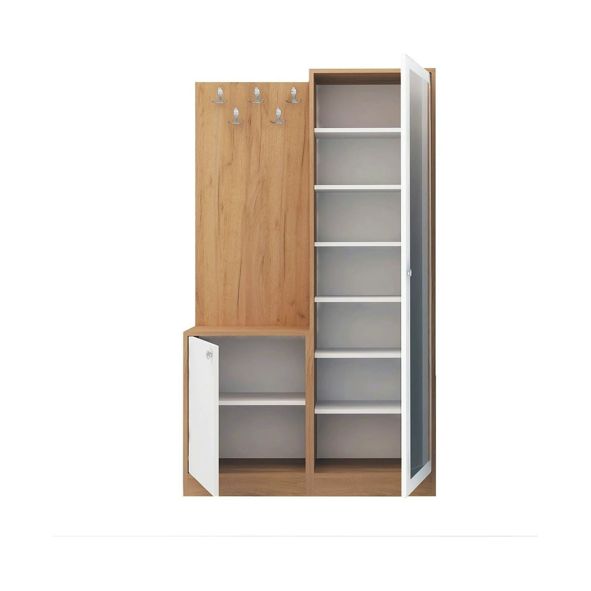 Mobilier hol BROC, stejar, PAL melaminat, 100x35x180 cm