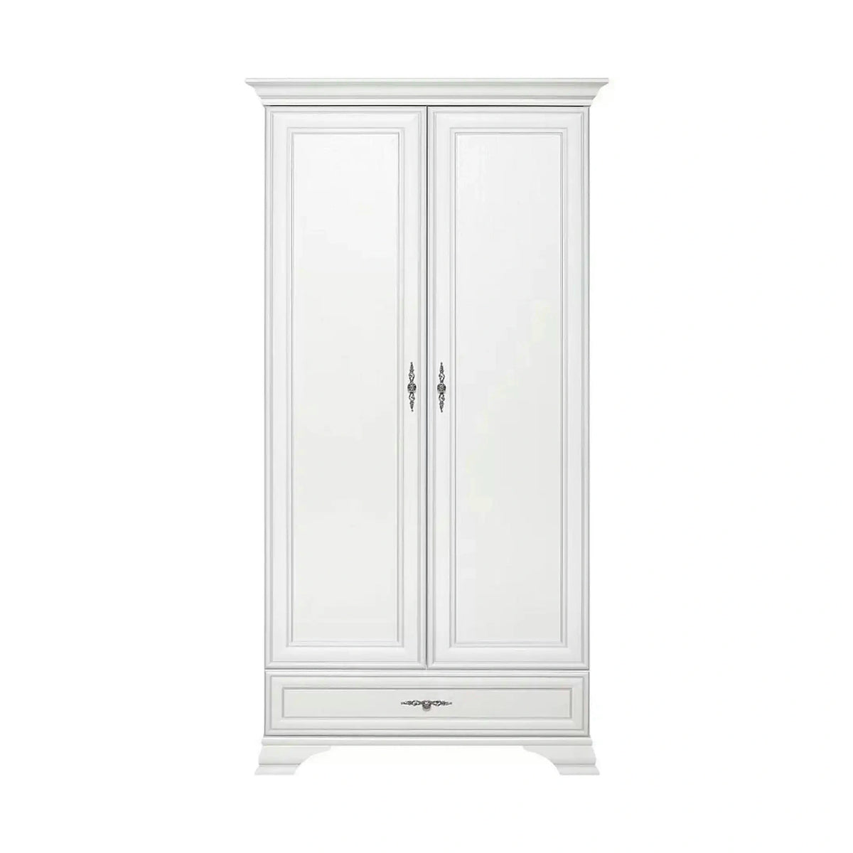 Mobilier hol cu oglinda IDENTO 3, alb, PAL melaminat, format din 3 piese