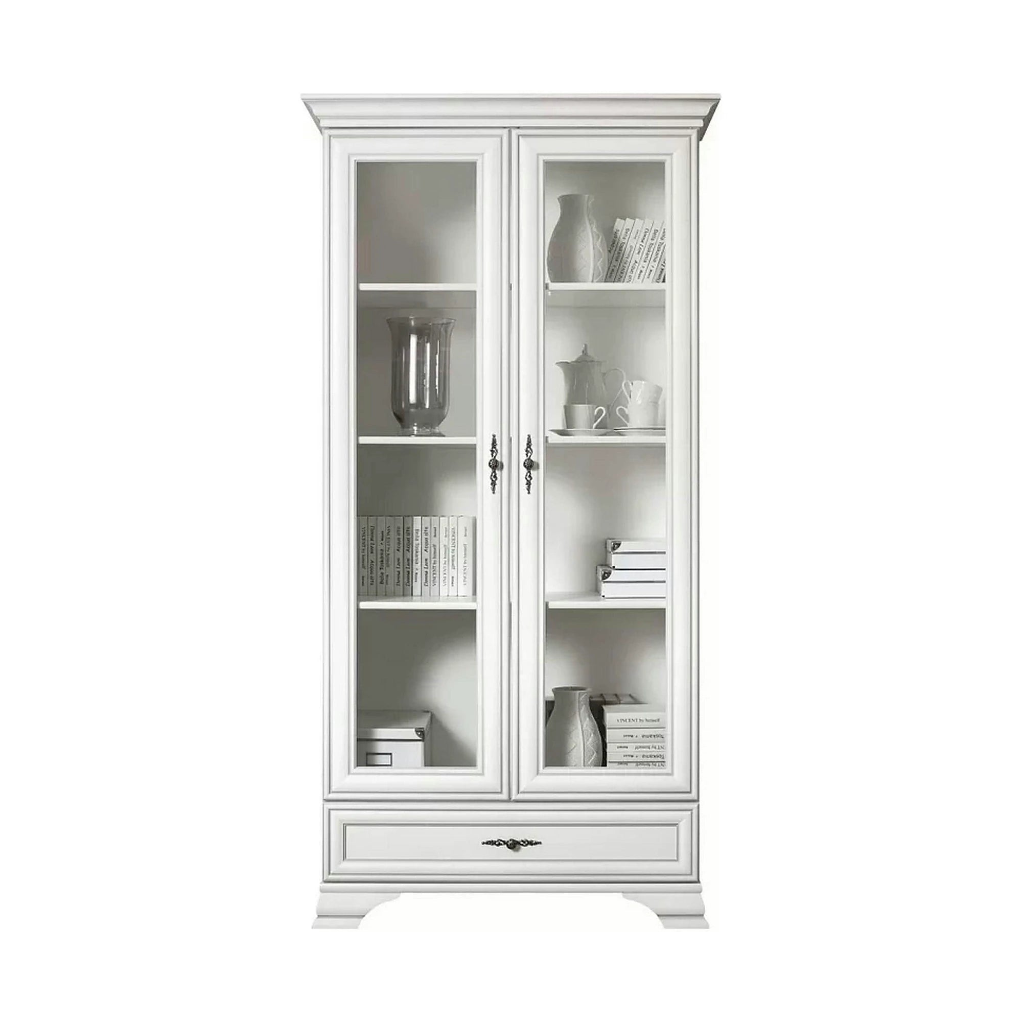 Mobilier living alb clasic IDENTO 3, PAL melaminat, 3 piese