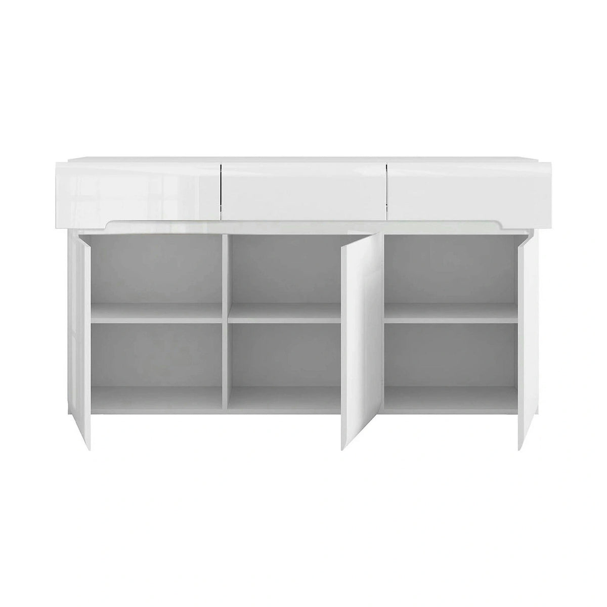 Mobilier living AZTECA TRIO, alb, PAL, 2 piese