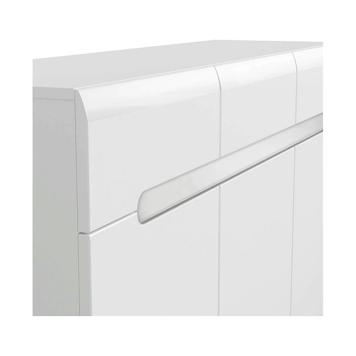 Mobilier living AZTECA TRIO, alb, PAL, 2 piese