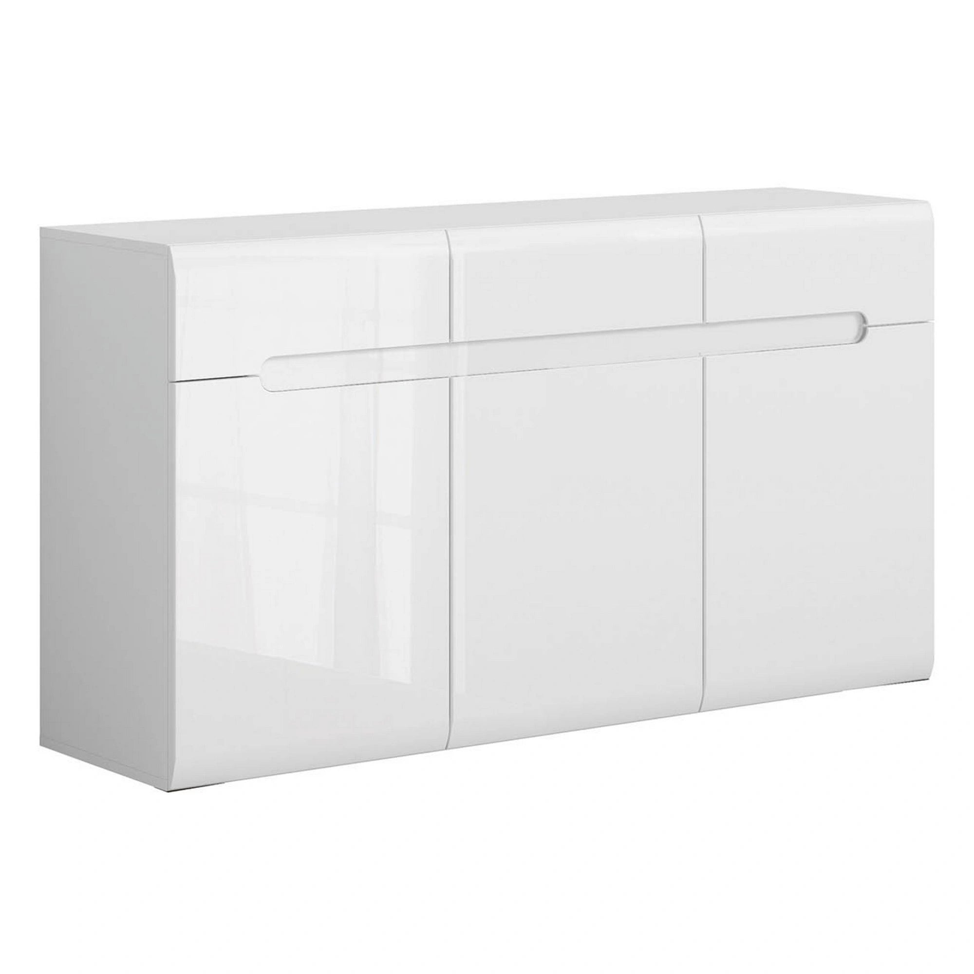 Mobilier living AZTECA TRIO, alb, PAL, 2 piese