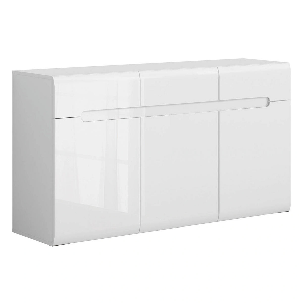 Mobilier living AZTECA TRIO, alb, PAL, 2 piese